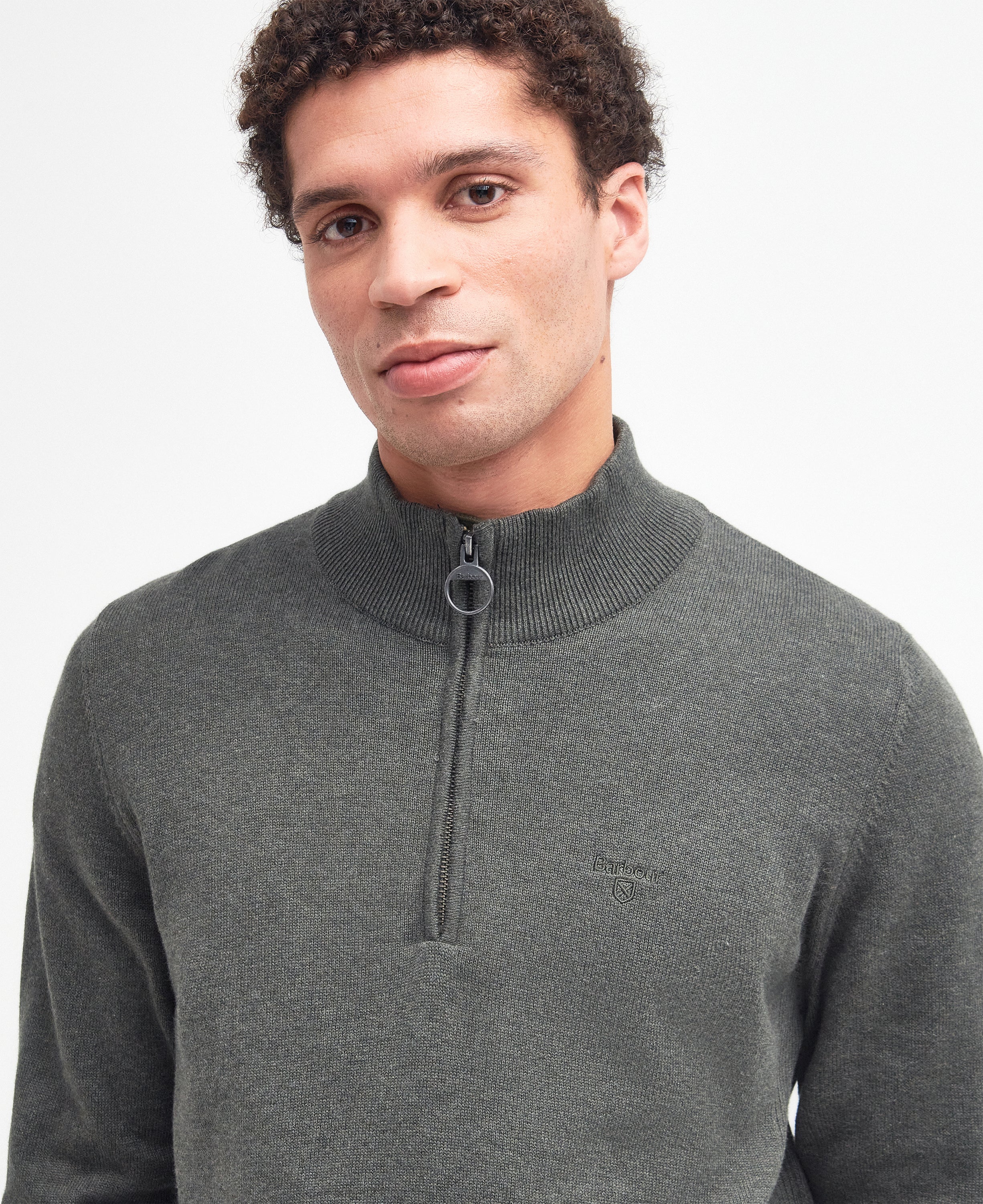 Cotton Half-Zip Sweatshirt - Image 85
