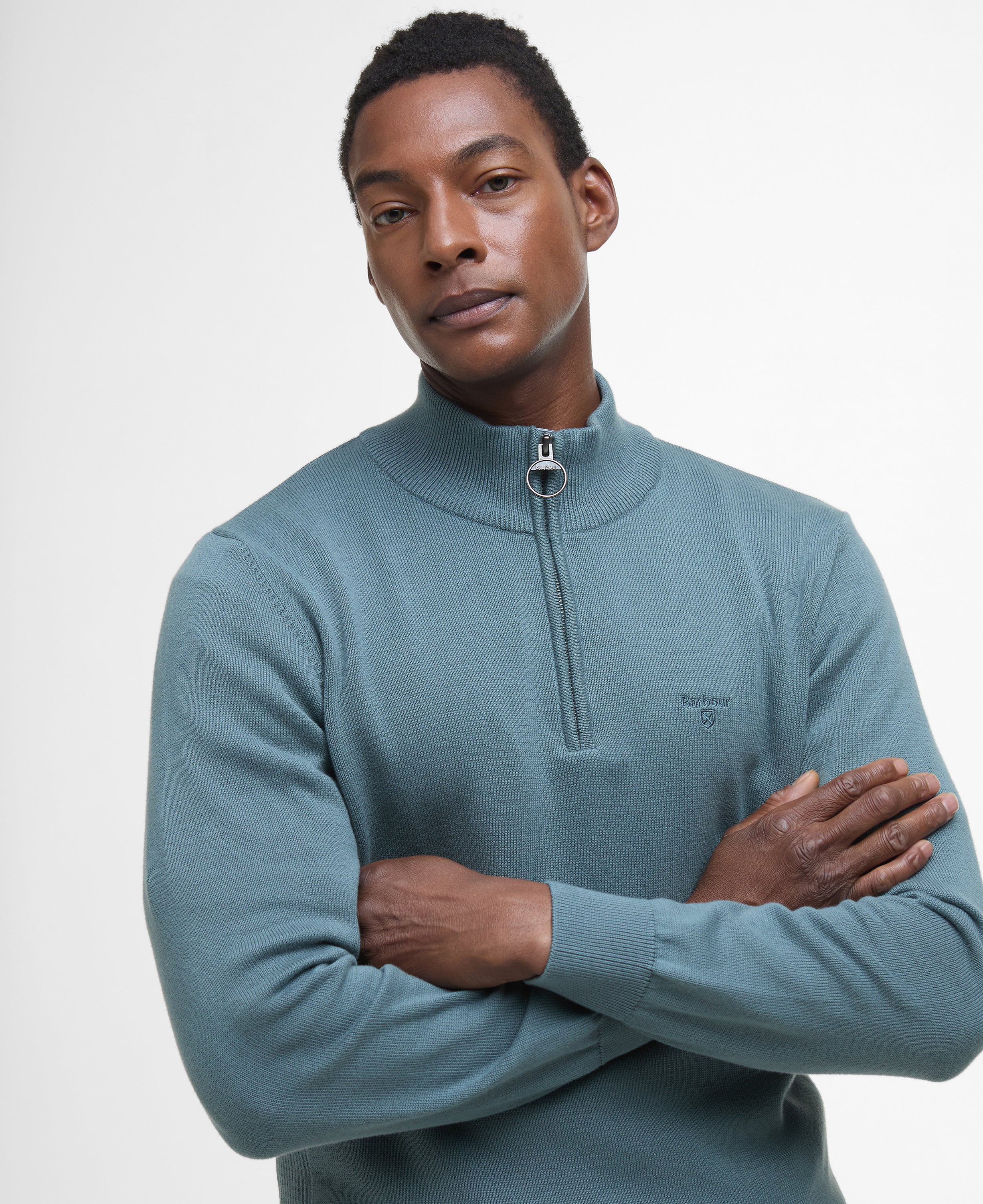Cotton Half-Zip Sweatshirt - Image 86