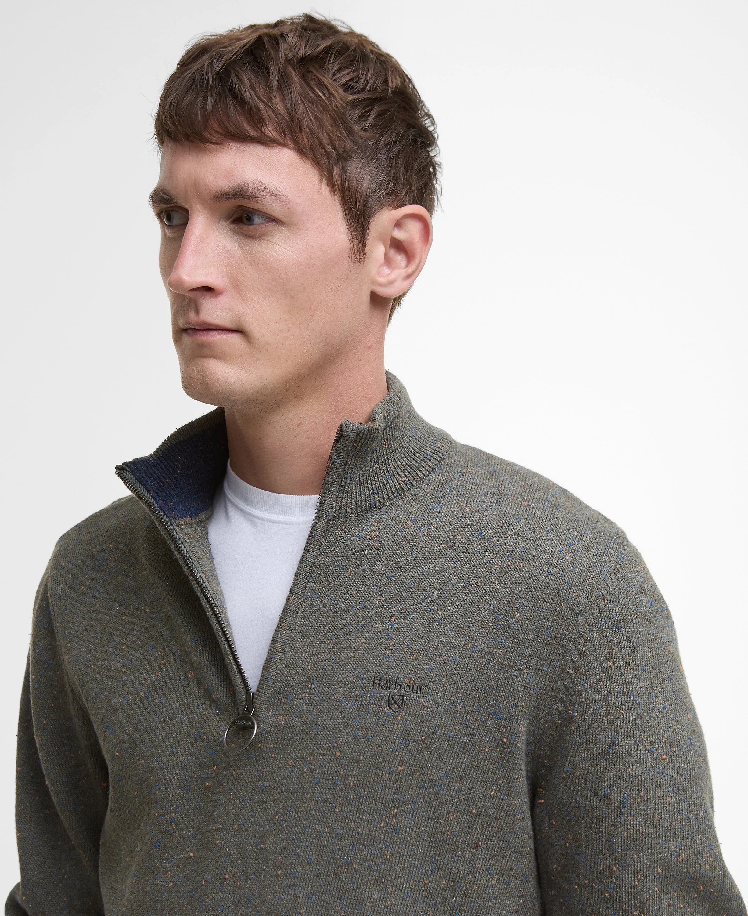 Cotton Tainsbury Half Zip Sweater - Image 5