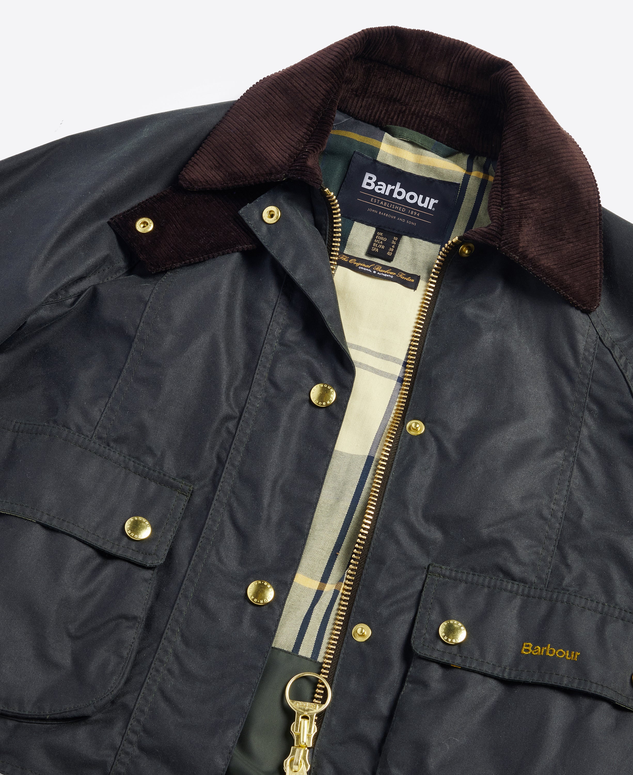 Cropped Beadnell Waxed Jacket - Image 10