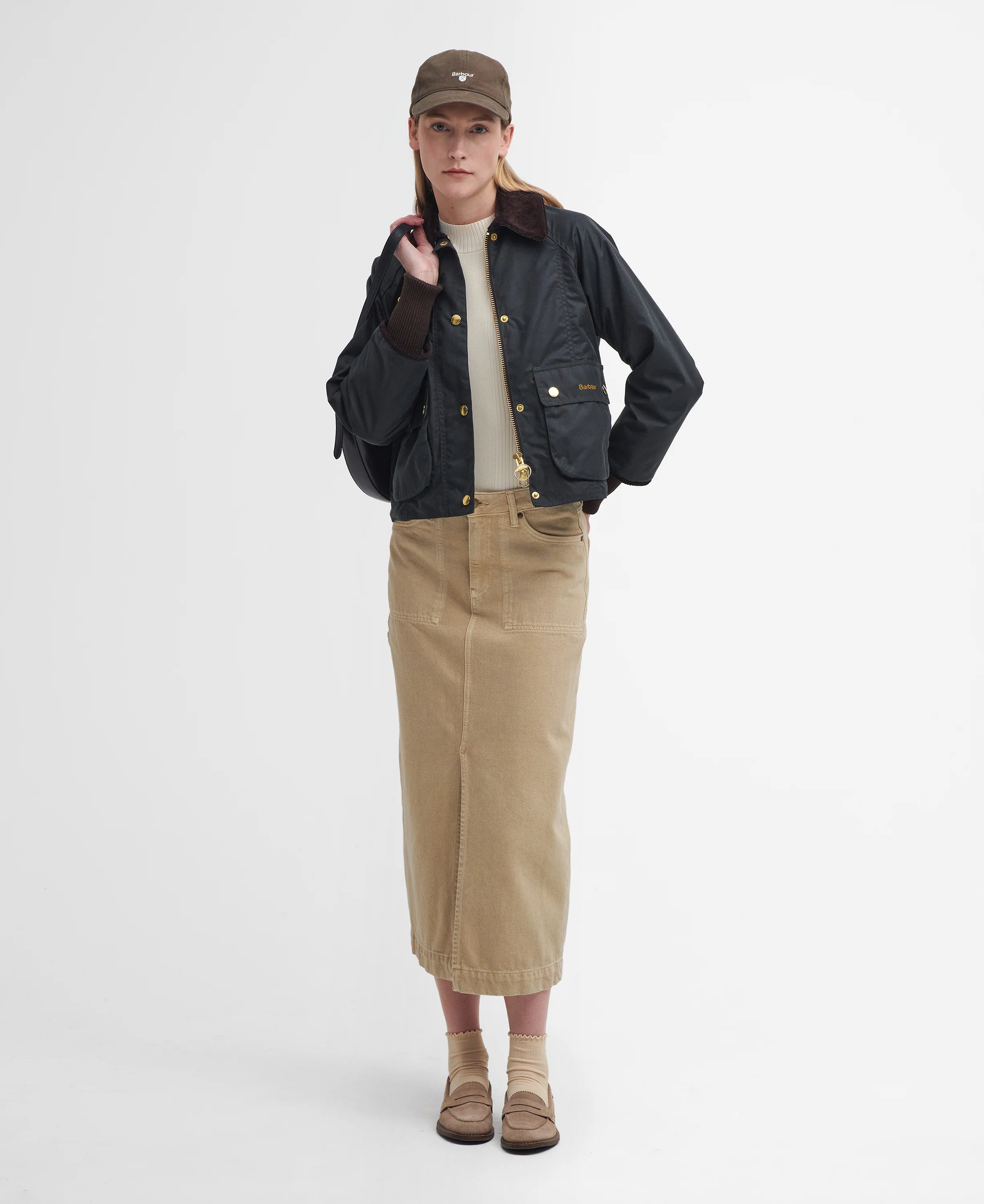 Cropped Beadnell Waxed Jacket - Image 2