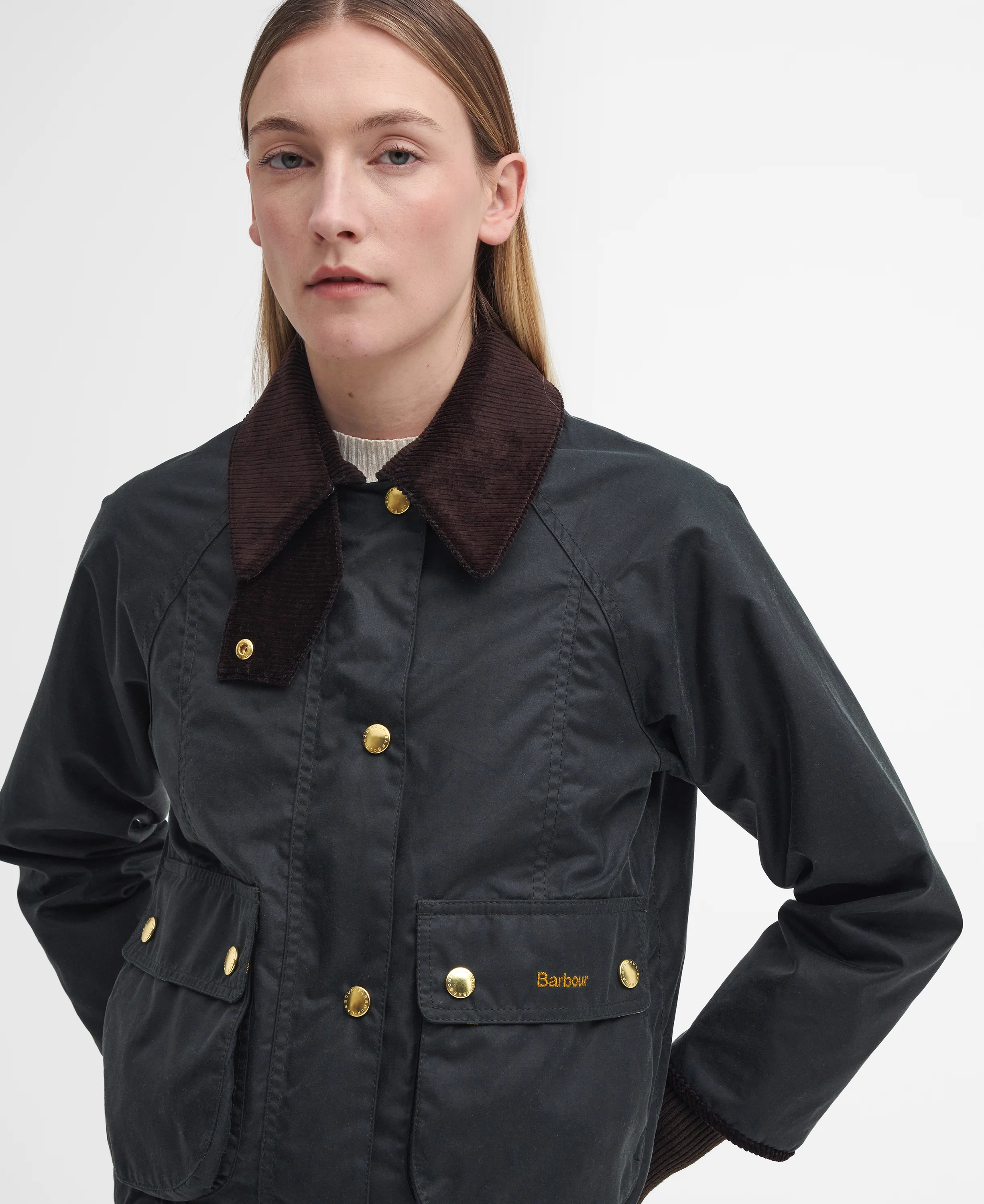 Cropped Beadnell Waxed Jacket - Image 6