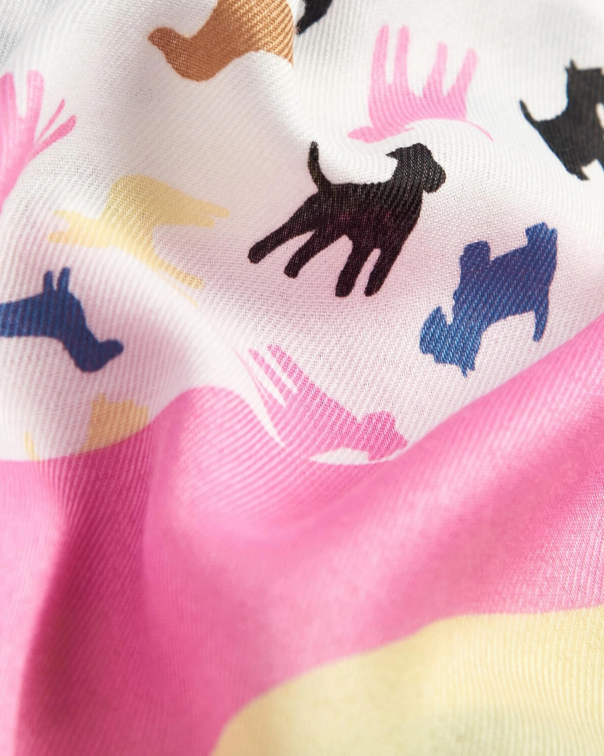 Dog Stripe Print Scarf - Image 3