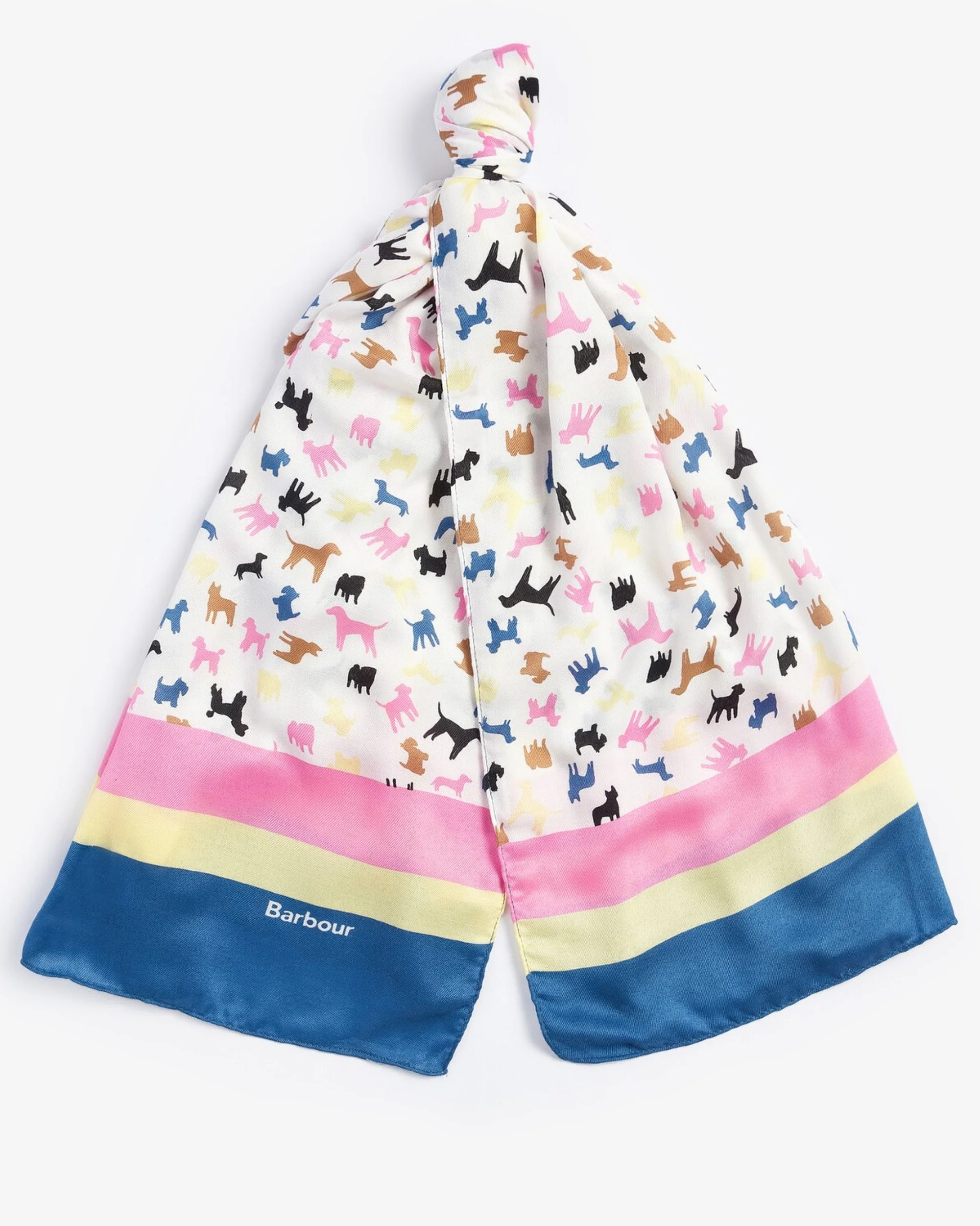 Dog Stripe Print Scarf - Image 5