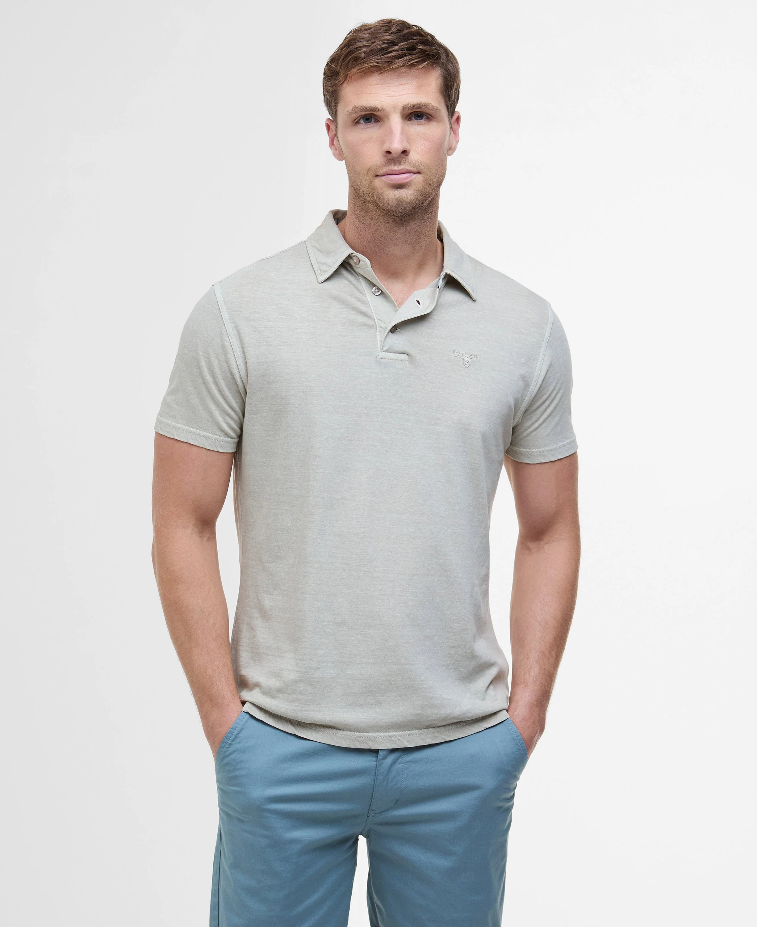 Drayton Linen Tailored Fit Polo Shirt