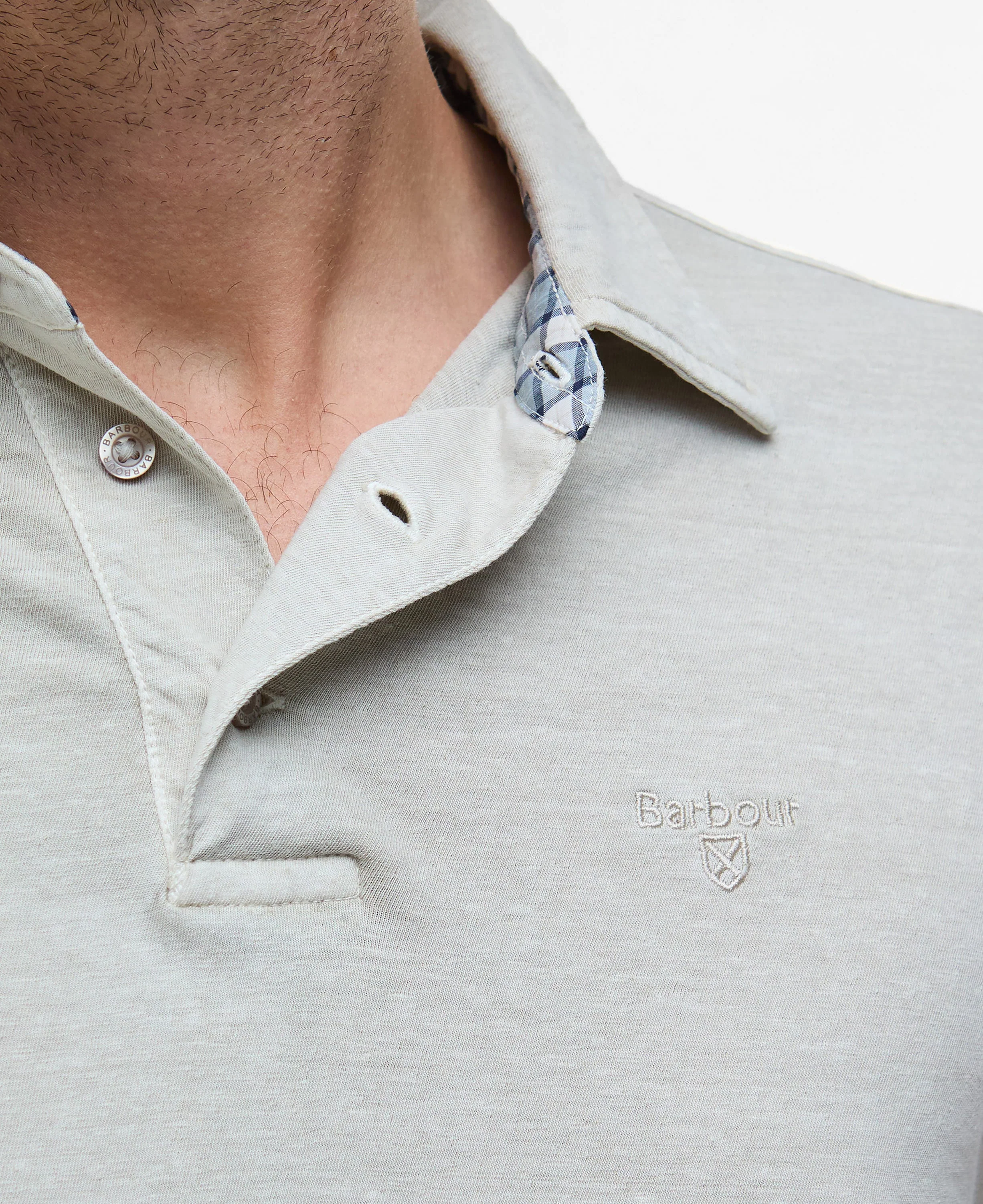 Drayton Linen Tailored Fit Polo Shirt - Image 6