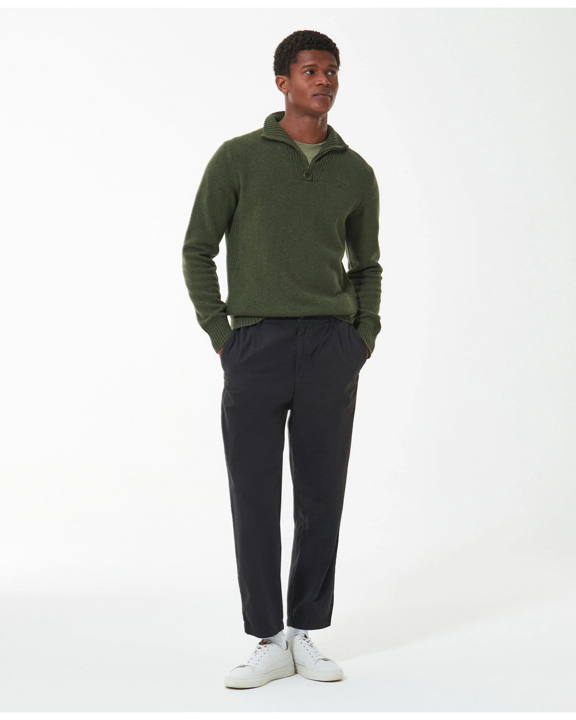 Essential Lambswool Half Zip Jumper - Image 11