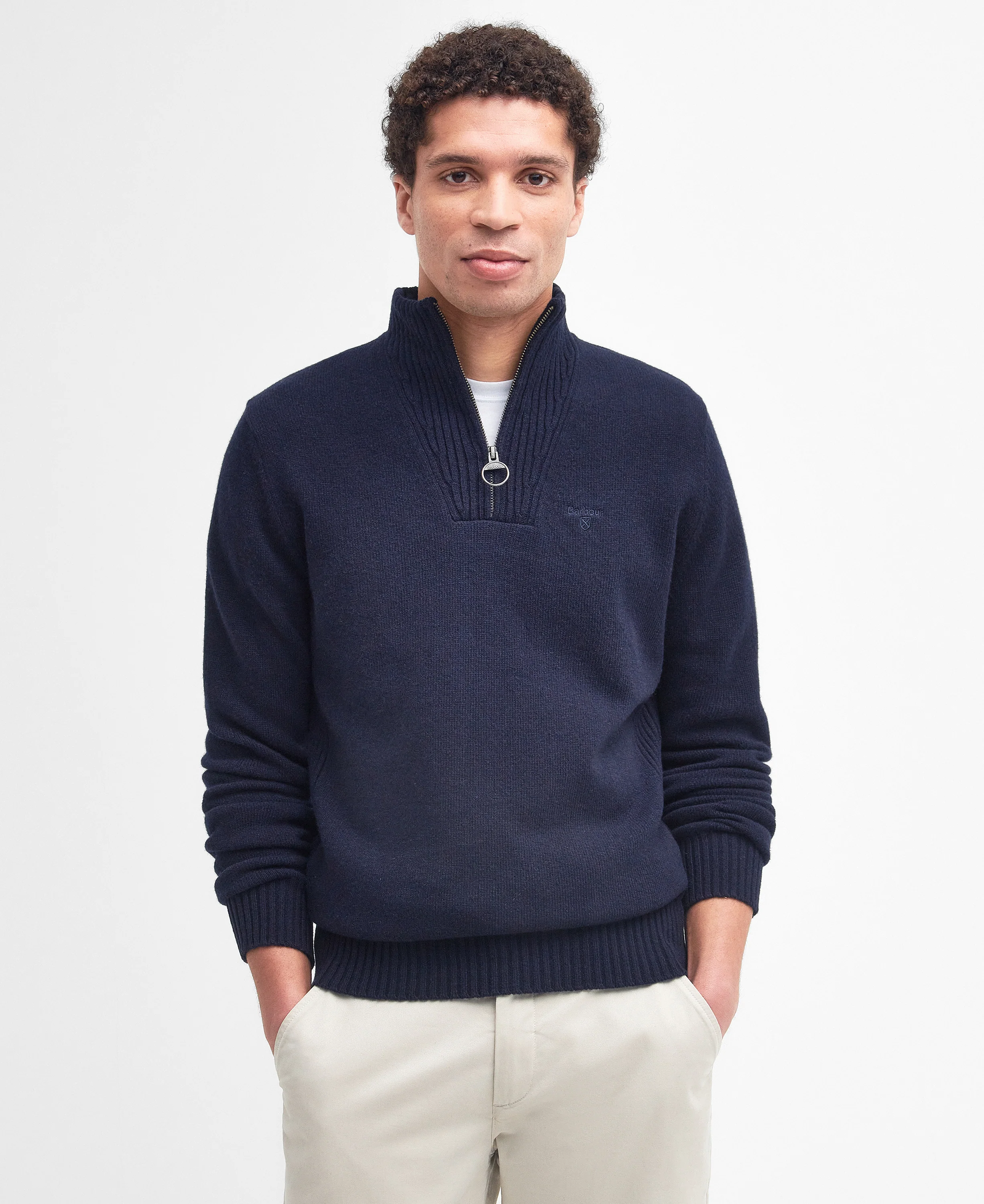 Essential Lambswool Half Zip Jumper - Image 25