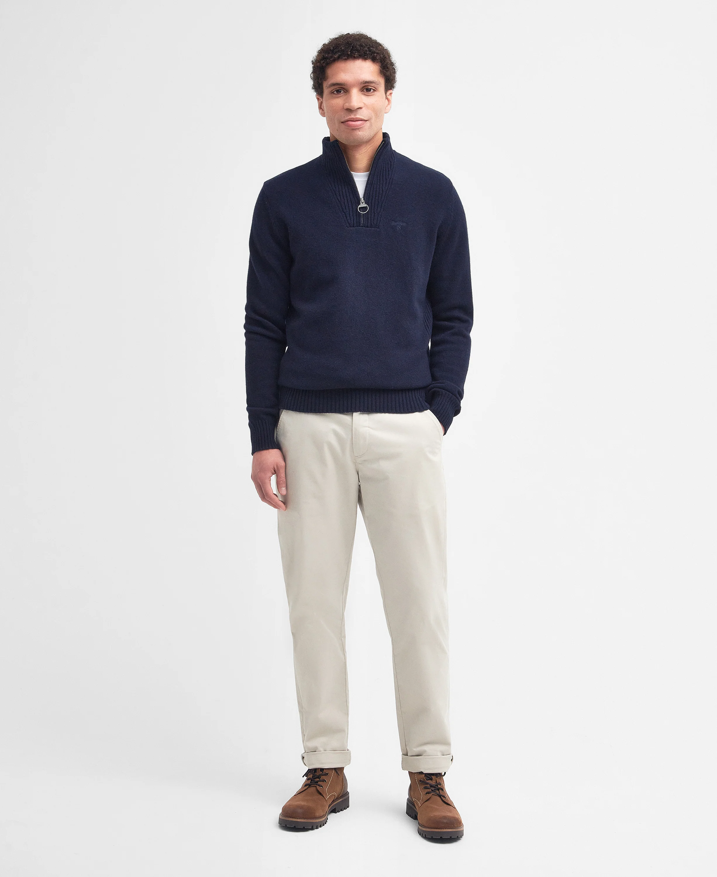 Essential Lambswool Half Zip Jumper - Image 26