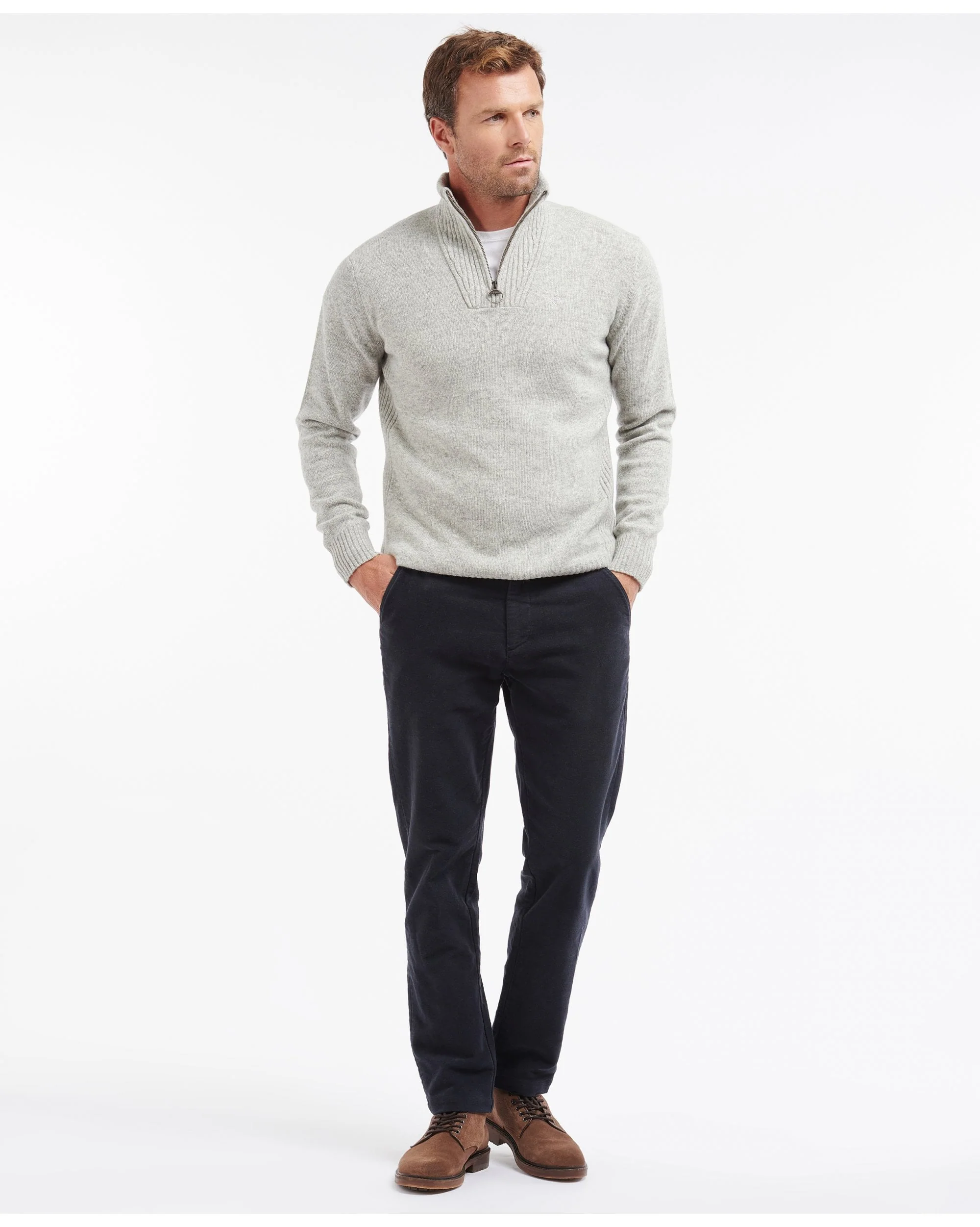 Essential Lambswool Half Zip Jumper - Image 37