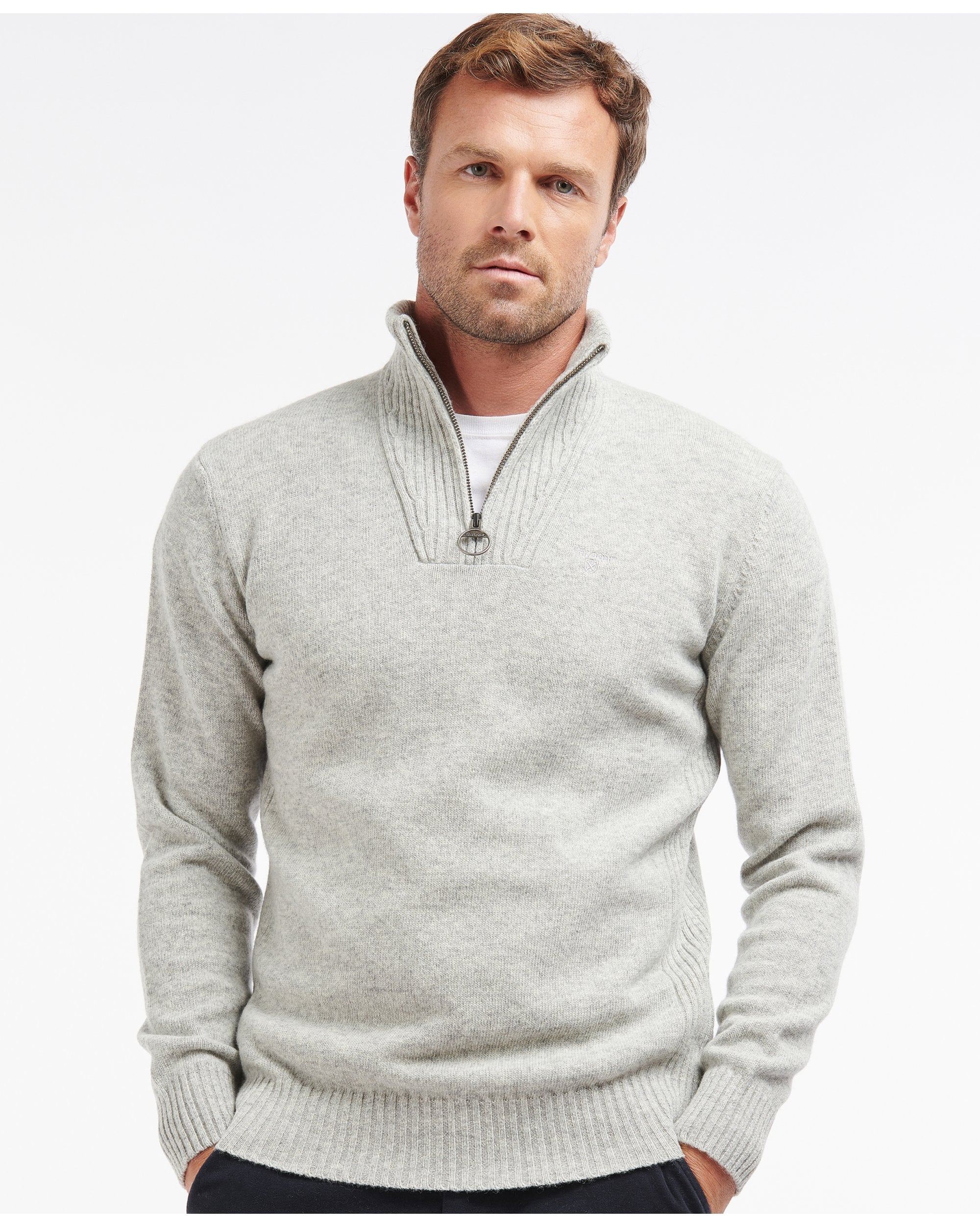 Essential Lambswool Half Zip Jumper - Image 5
