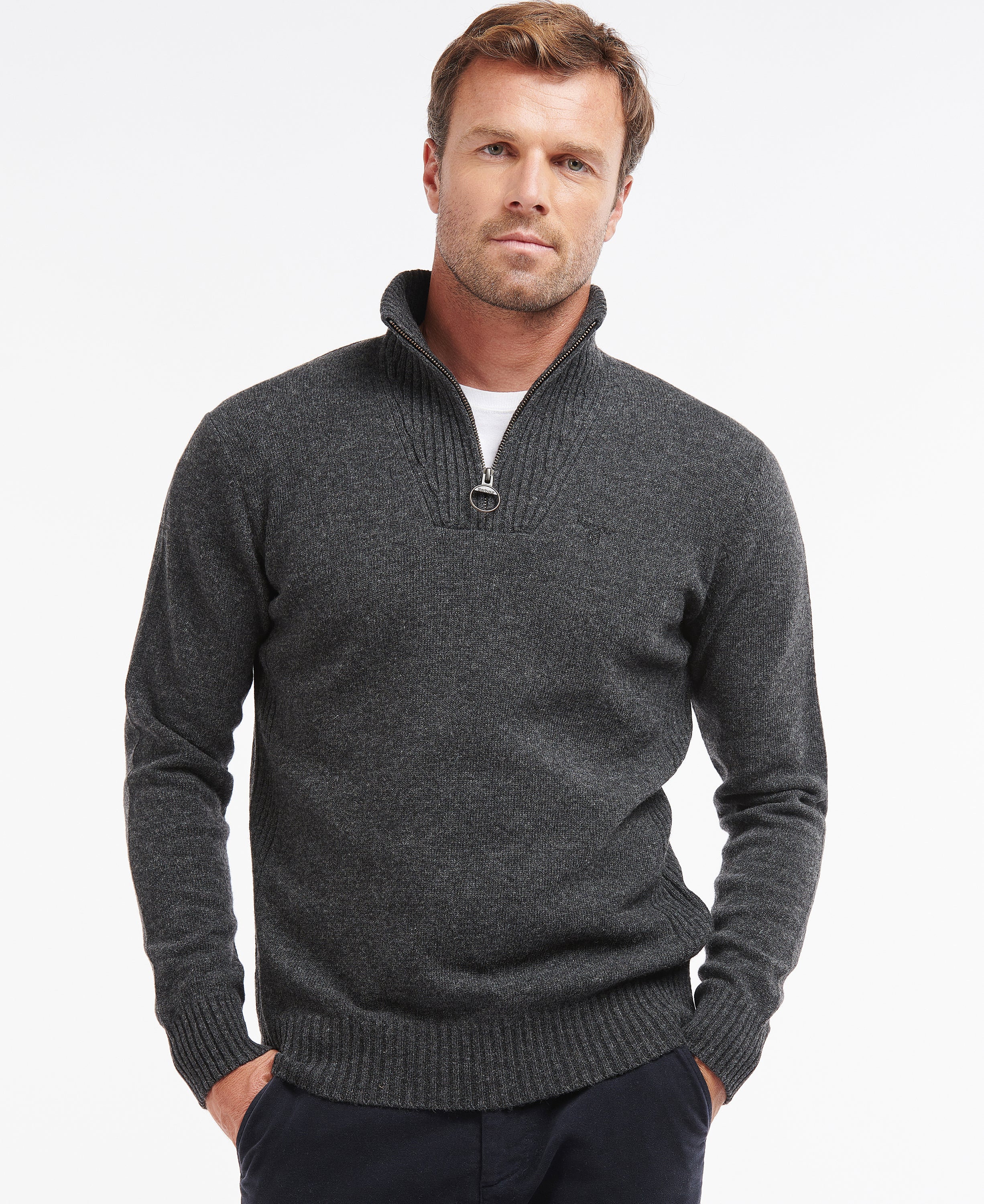 Essential Lambswool Half Zip Jumper - Image 6