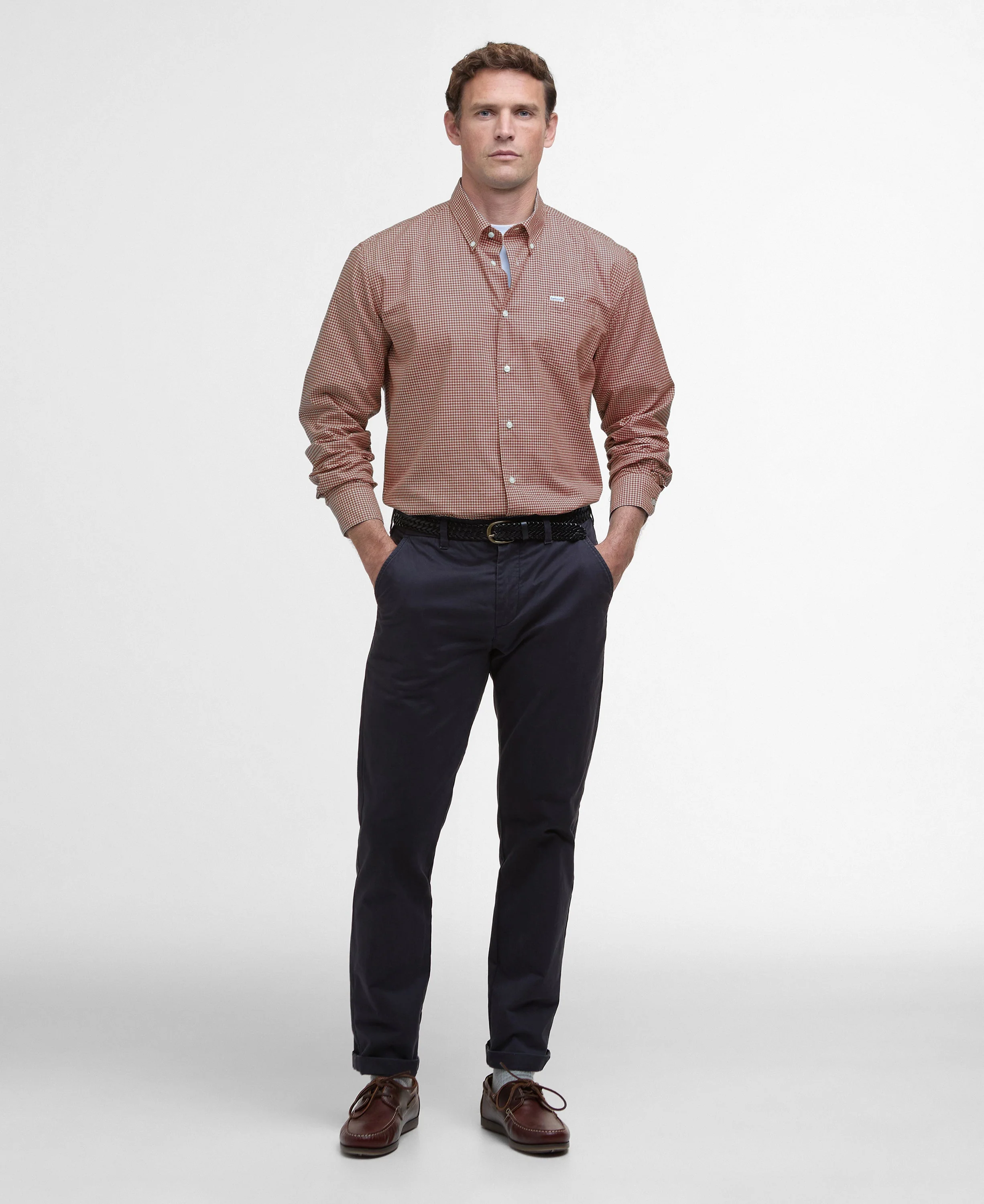 Finwell Gingham Tailored Fit Shirt - Image 3