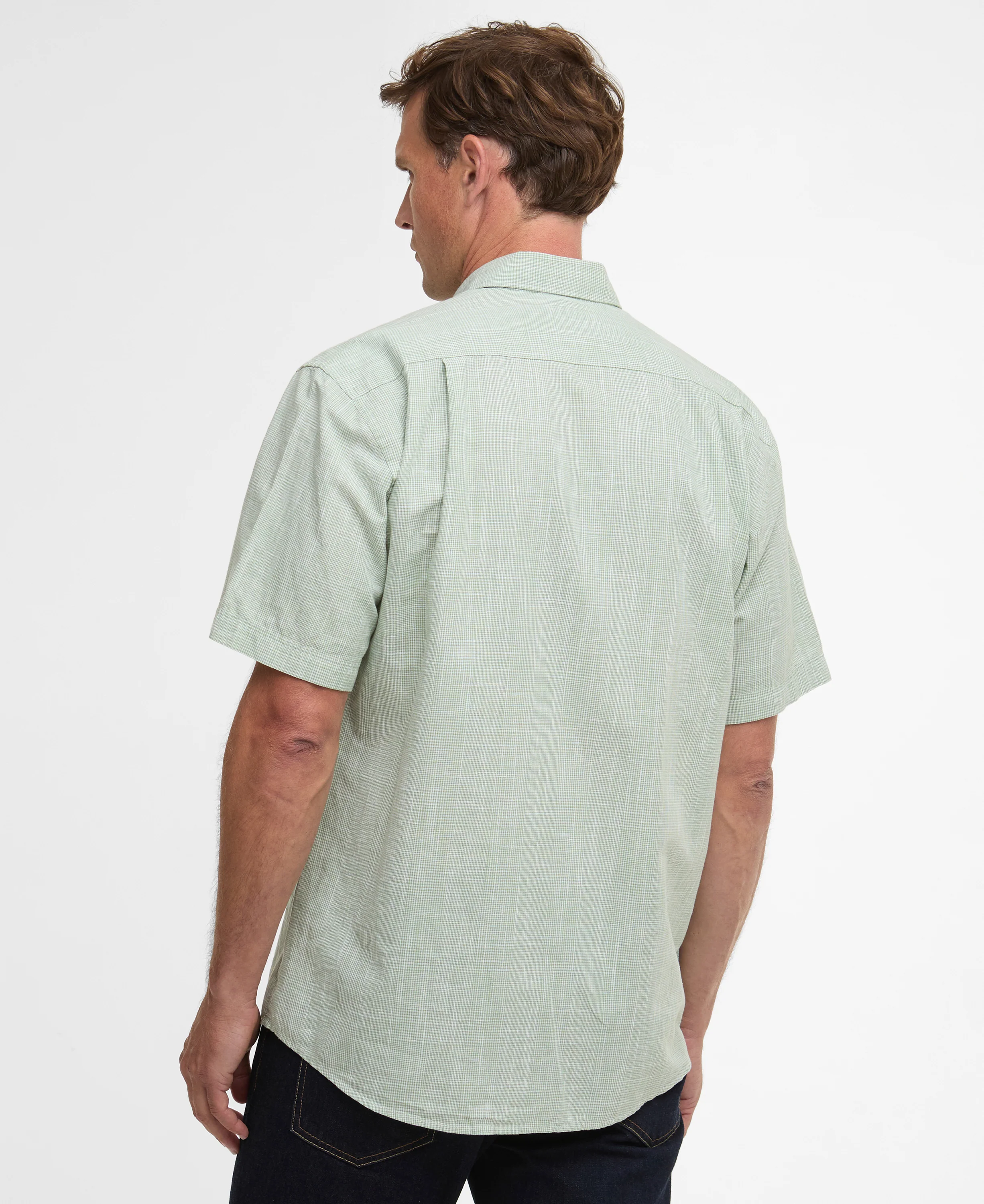 Fleming Linen Blend Regular Short Sleeve Shirt - Image 9