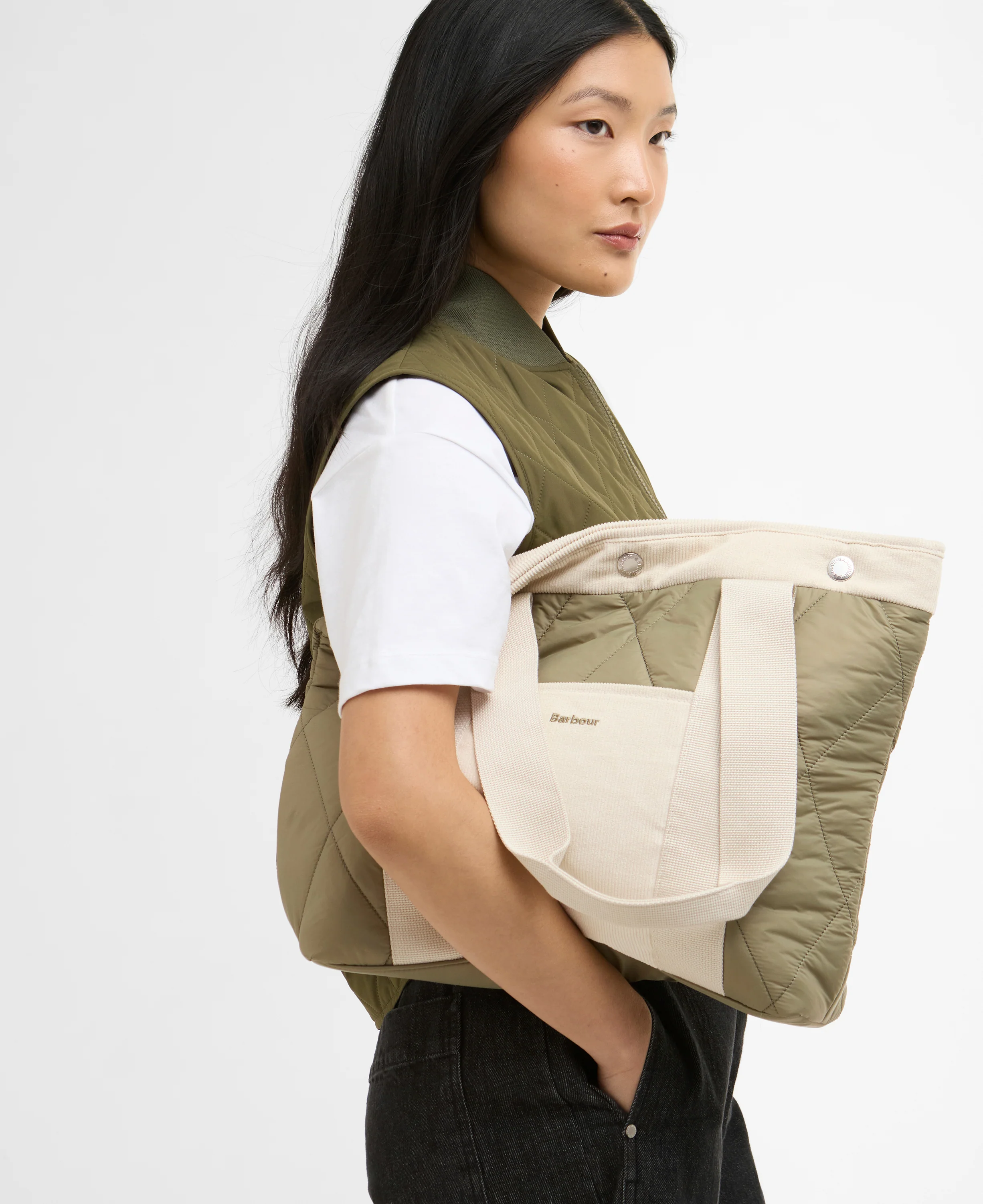 Healy Tote Bag - Bleached Olive