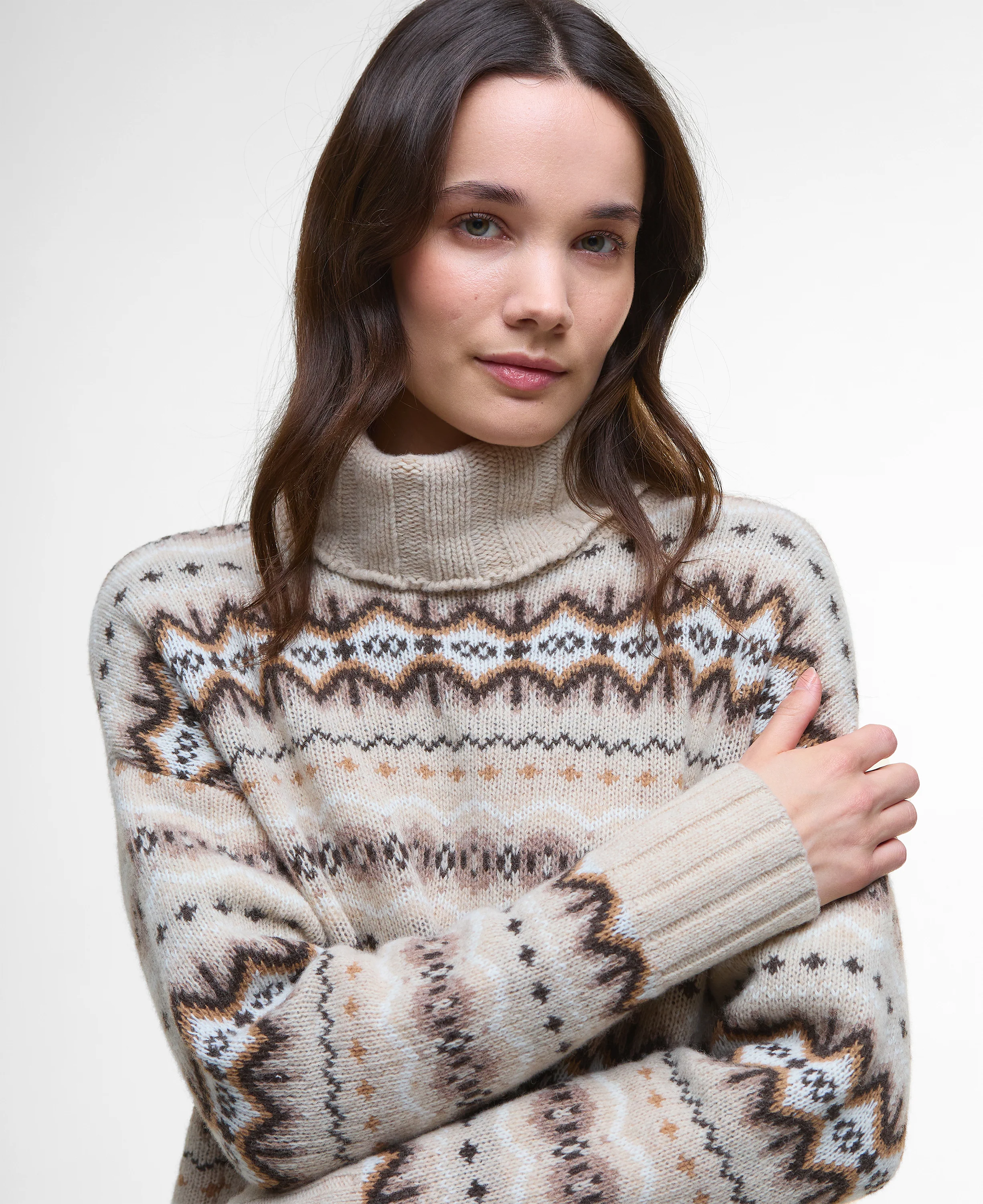 Helen Fair isle Roll-Neck Jumper - Image 12