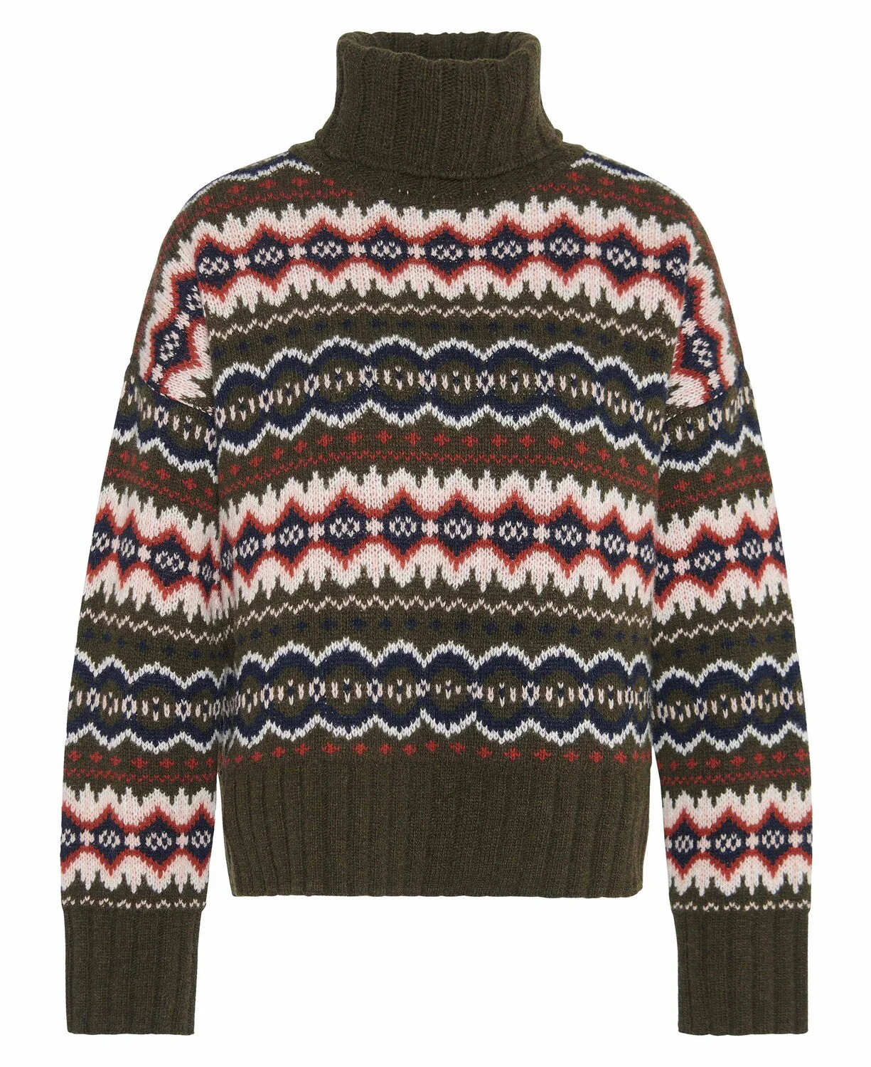 Helen Fair isle Roll-Neck Jumper - Image 2
