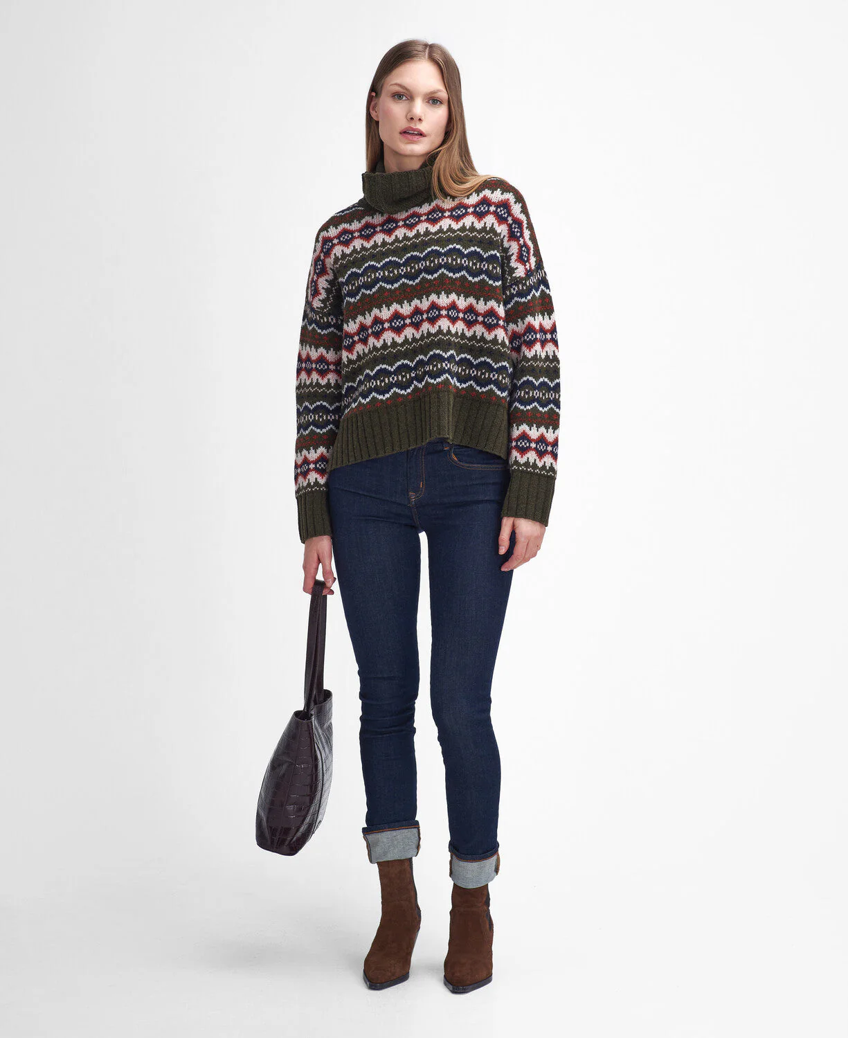 Helen Fair isle Roll-Neck Jumper - Image 3