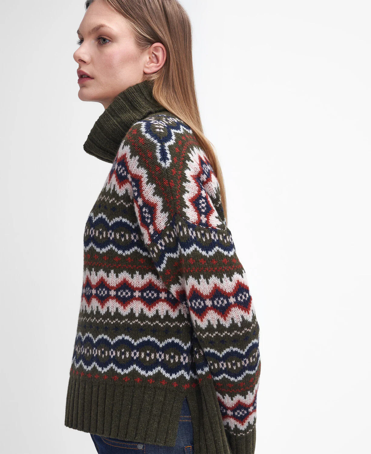 Helen Fair isle Roll-Neck Jumper - Image 5