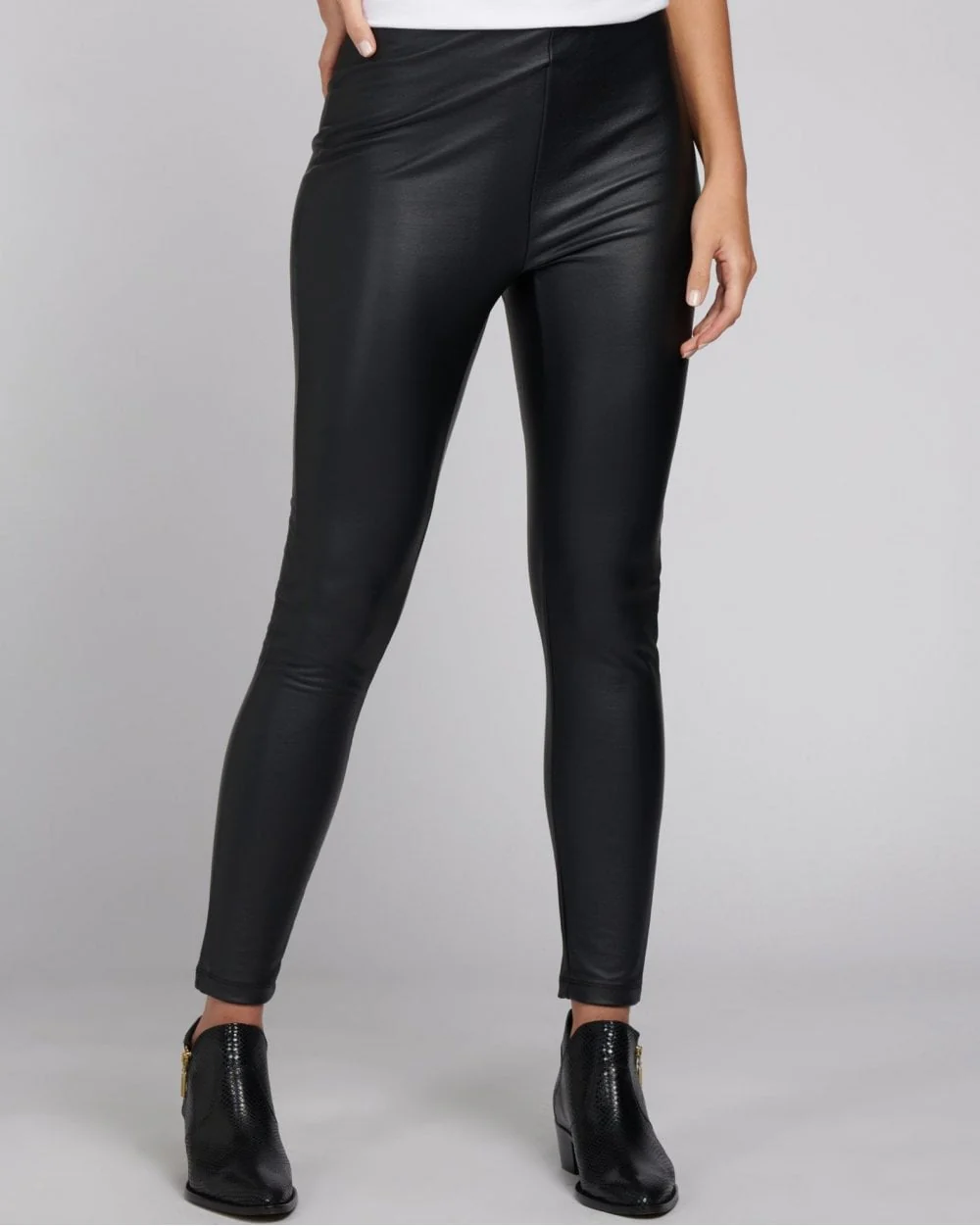 Galvez Faux Leather Trousers - Image 7