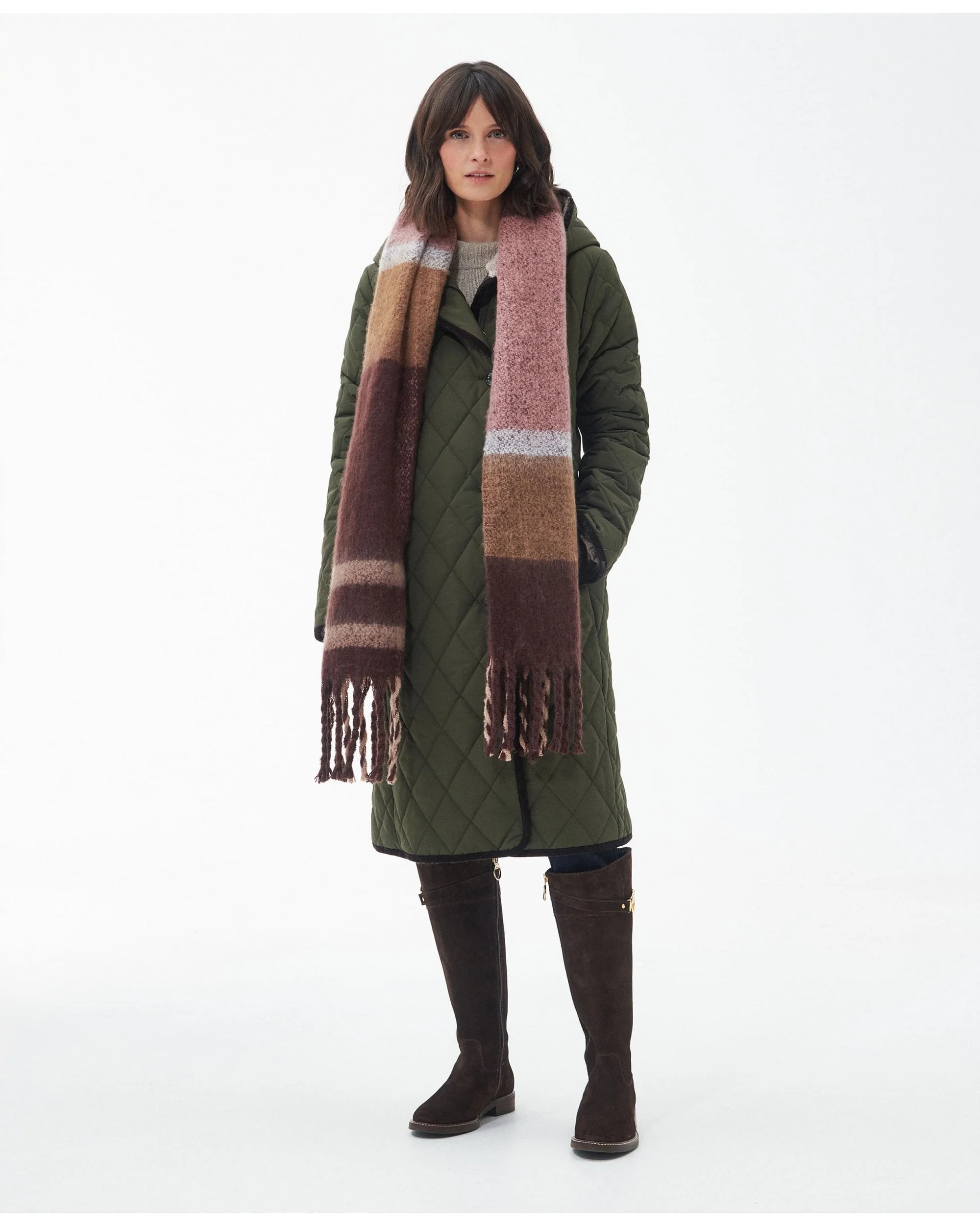 Isla Tartan Boucle Scarf - Image 3