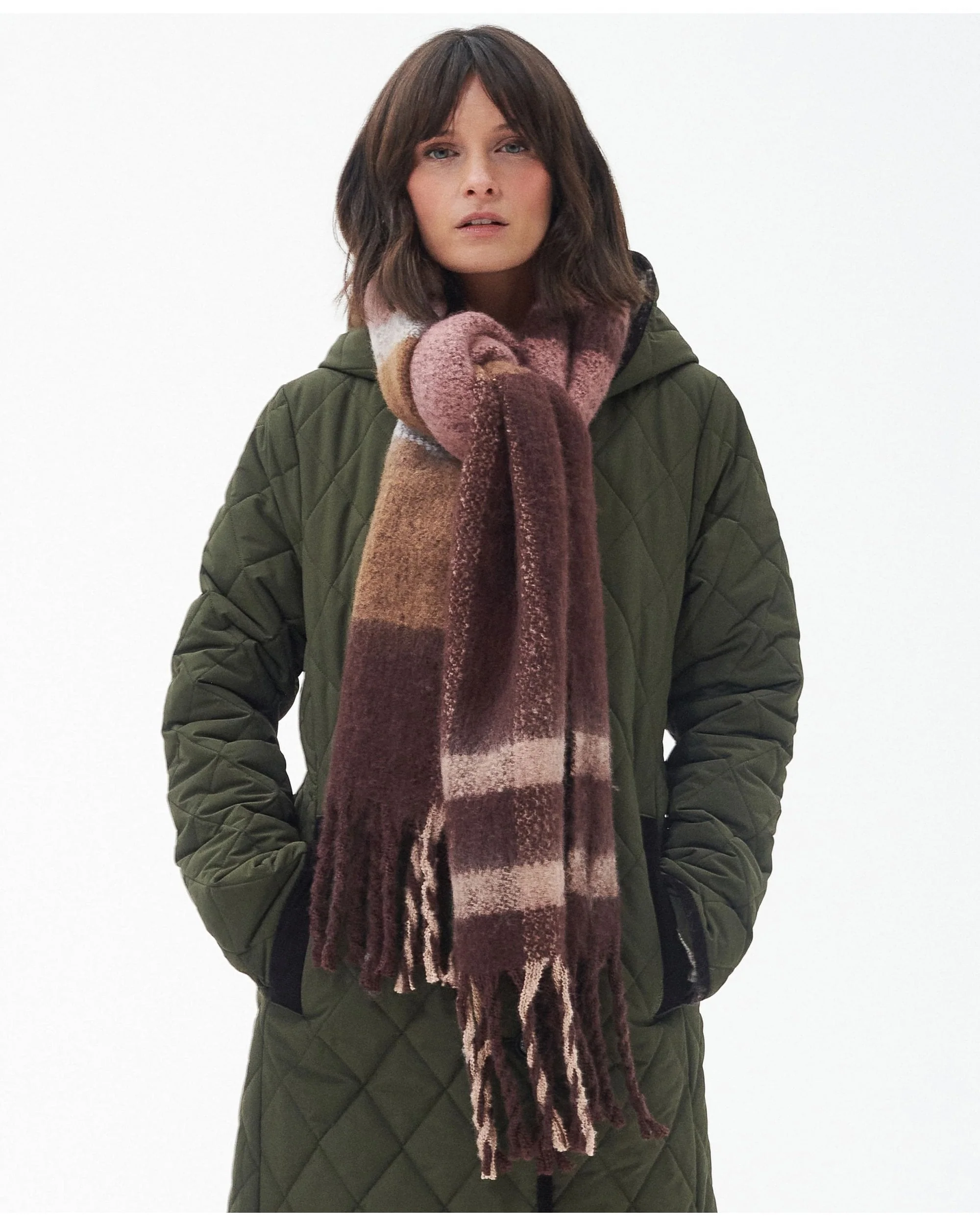 Isla Tartan Boucle Scarf - Image 5