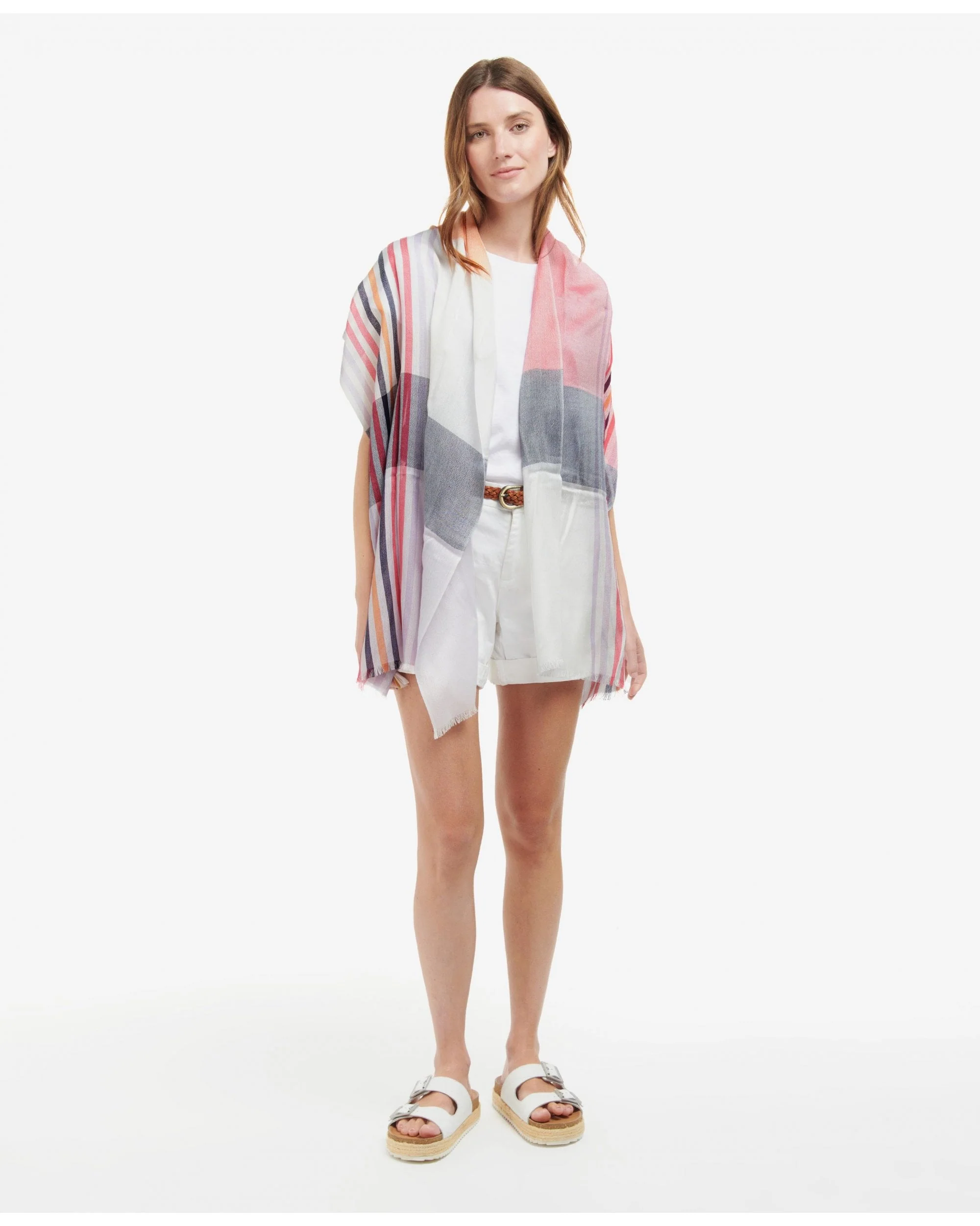 Kendra Check & Stripe Scarf - Image 4