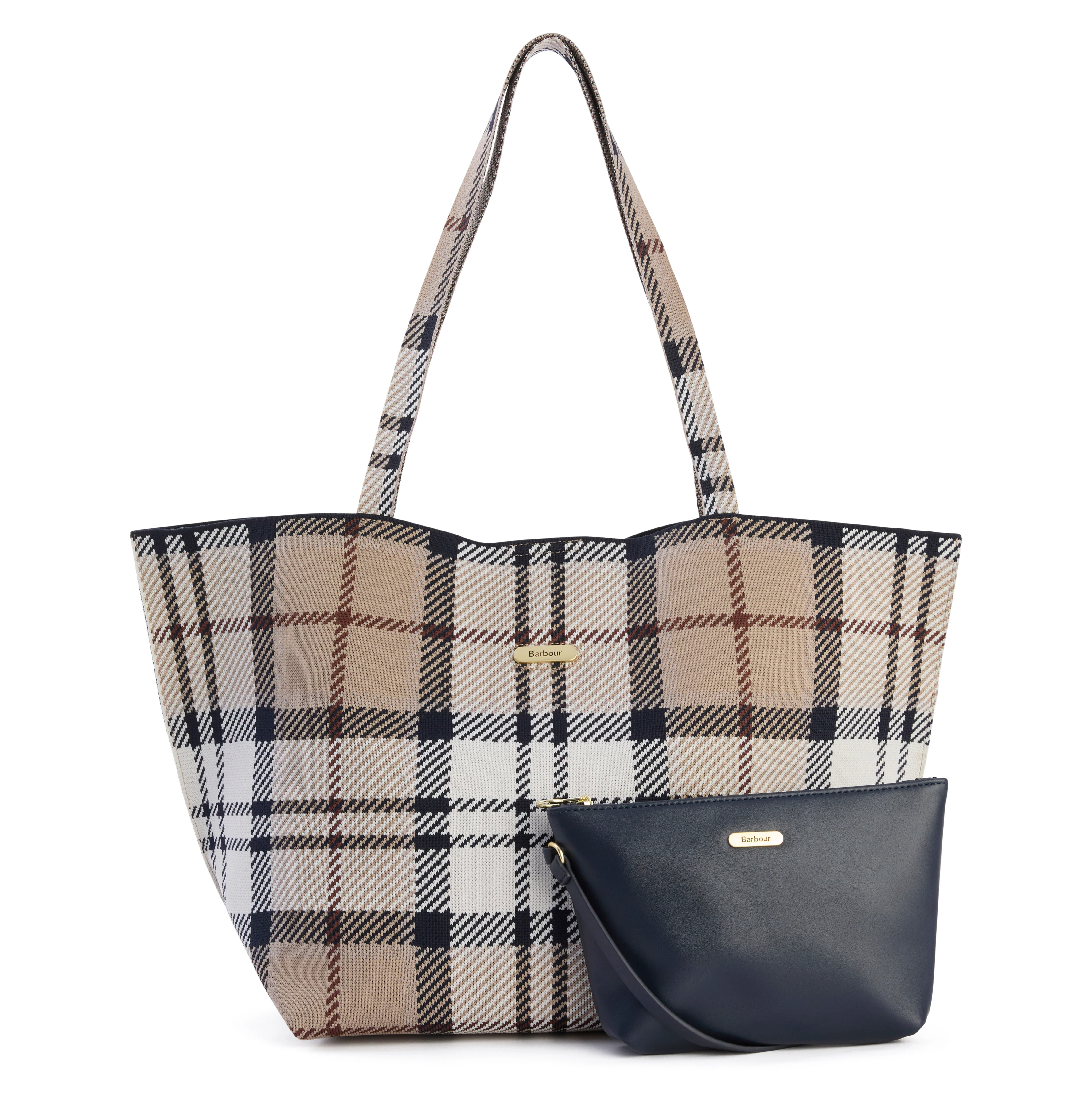Layla Tartan Large Tote Bag - Rosewood Tartan - Image 2