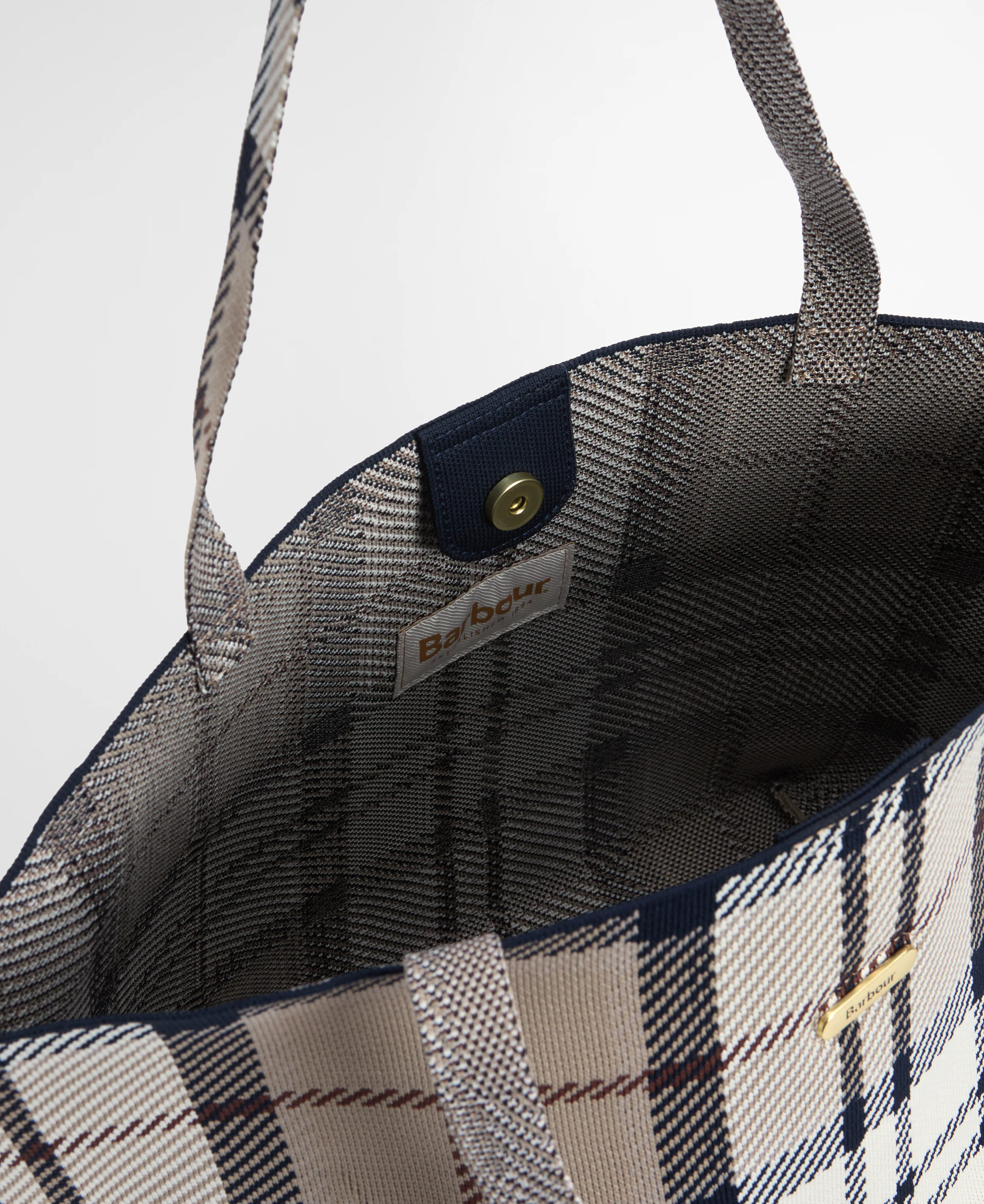Layla Tartan Large Tote Bag - Rosewood Tartan - Image 6