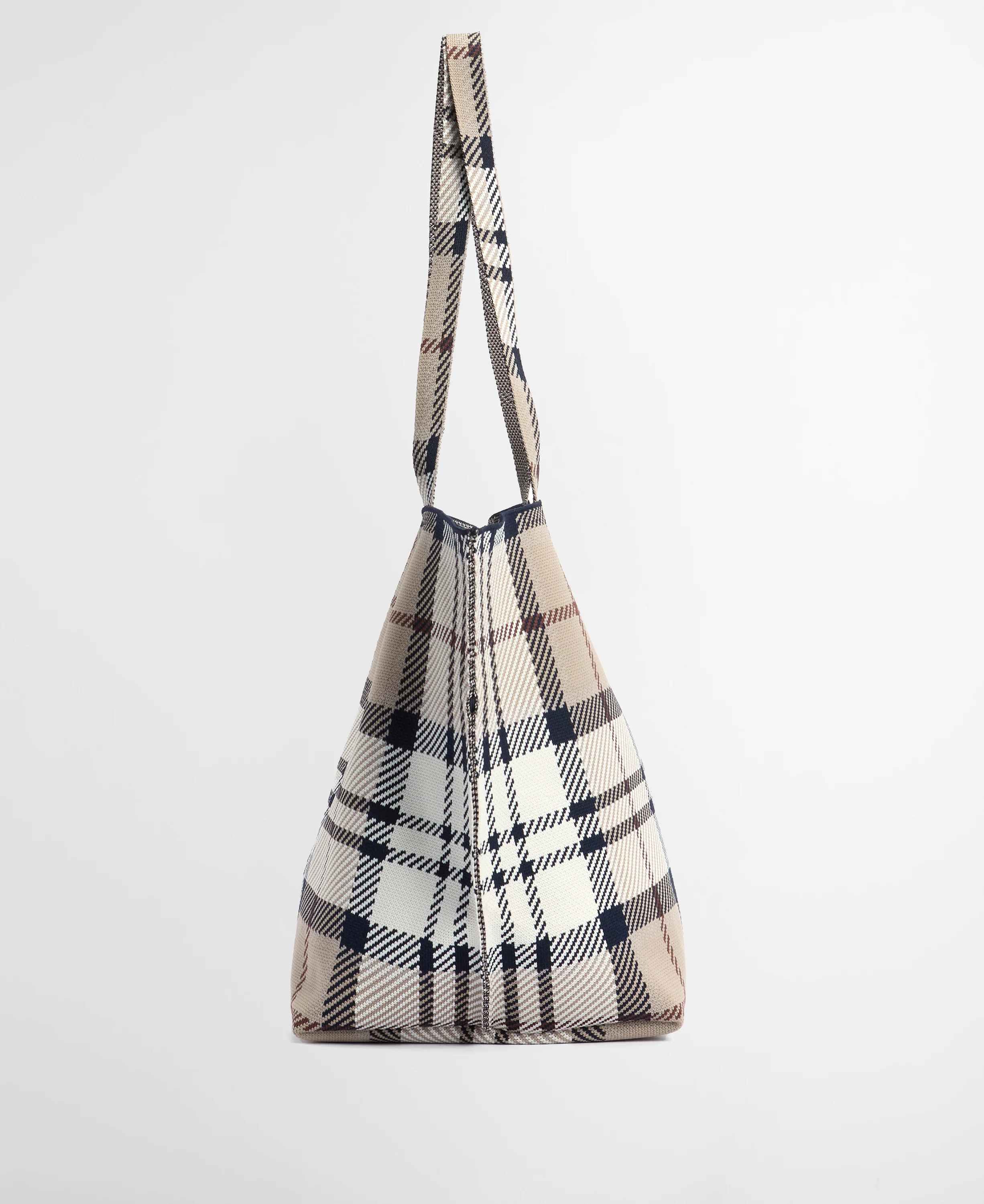 Layla Tartan Large Tote Bag - Rosewood Tartan - Image 8