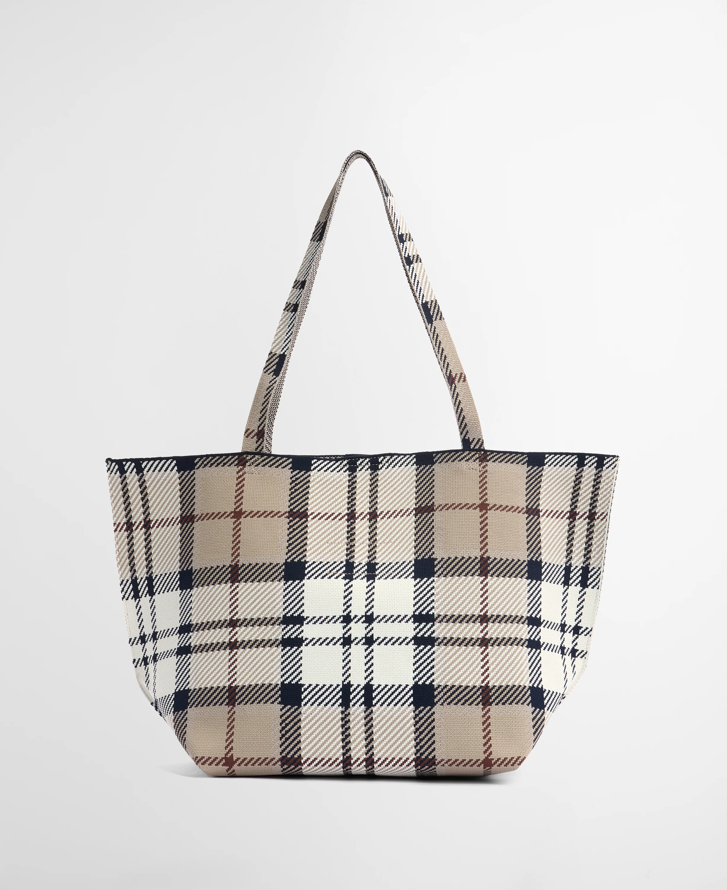 Layla Tartan Large Tote Bag - Rosewood Tartan - Image 9