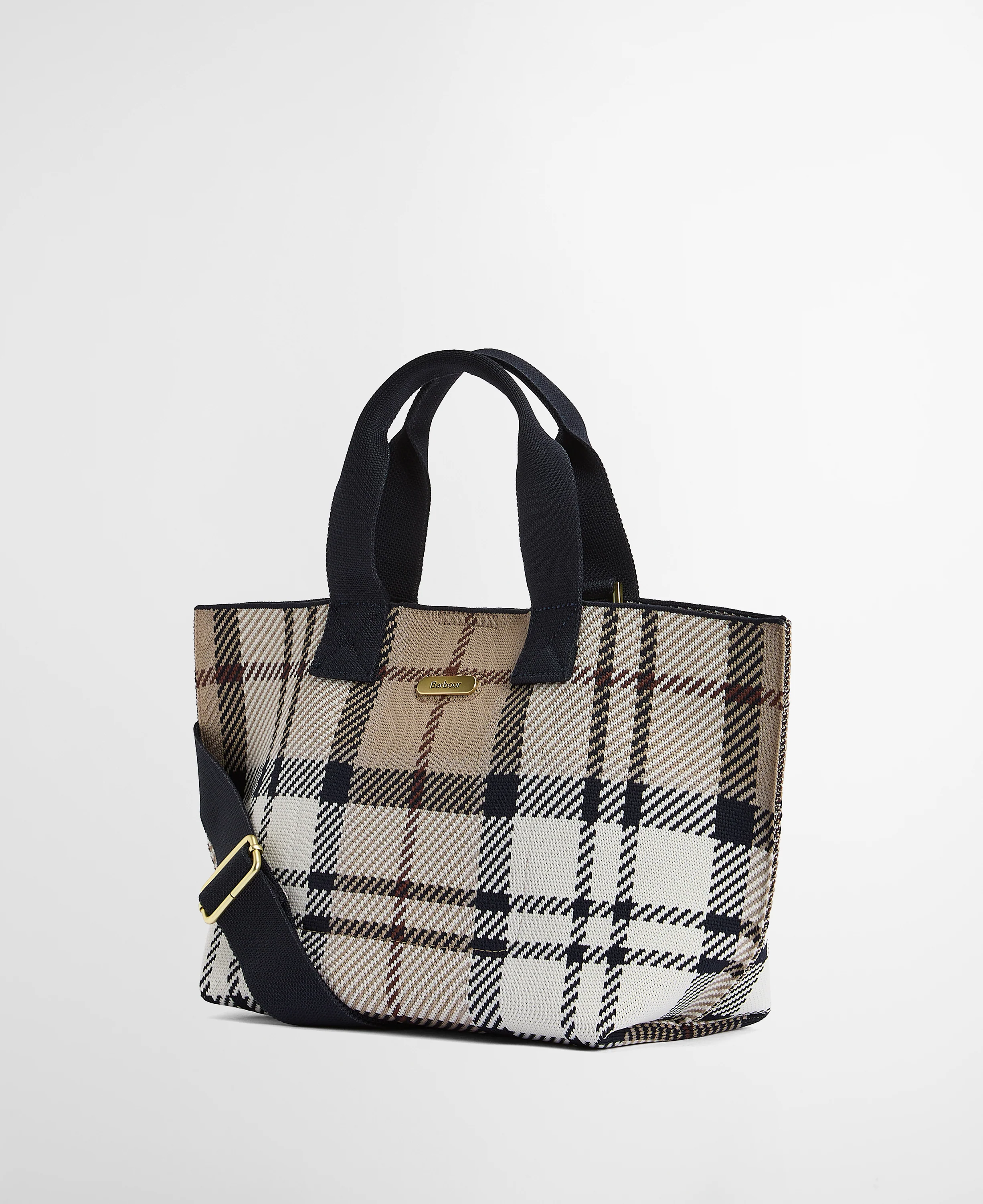 Barbour Layla Tartan Mini Tote Bag - Rosewood Tartan - Image 10