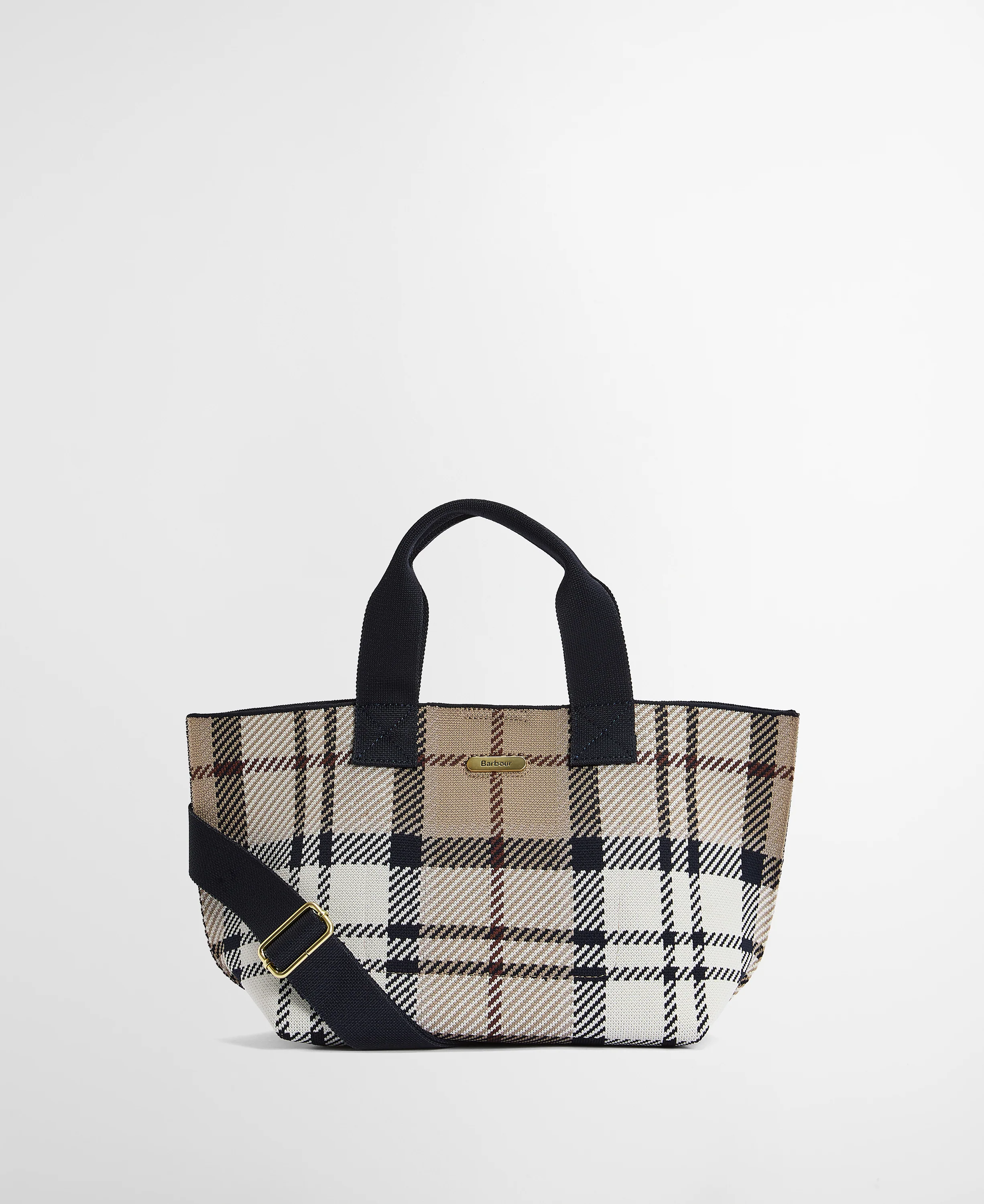 Barbour Layla Tartan Mini Tote Bag - Rosewood Tartan - Image 11