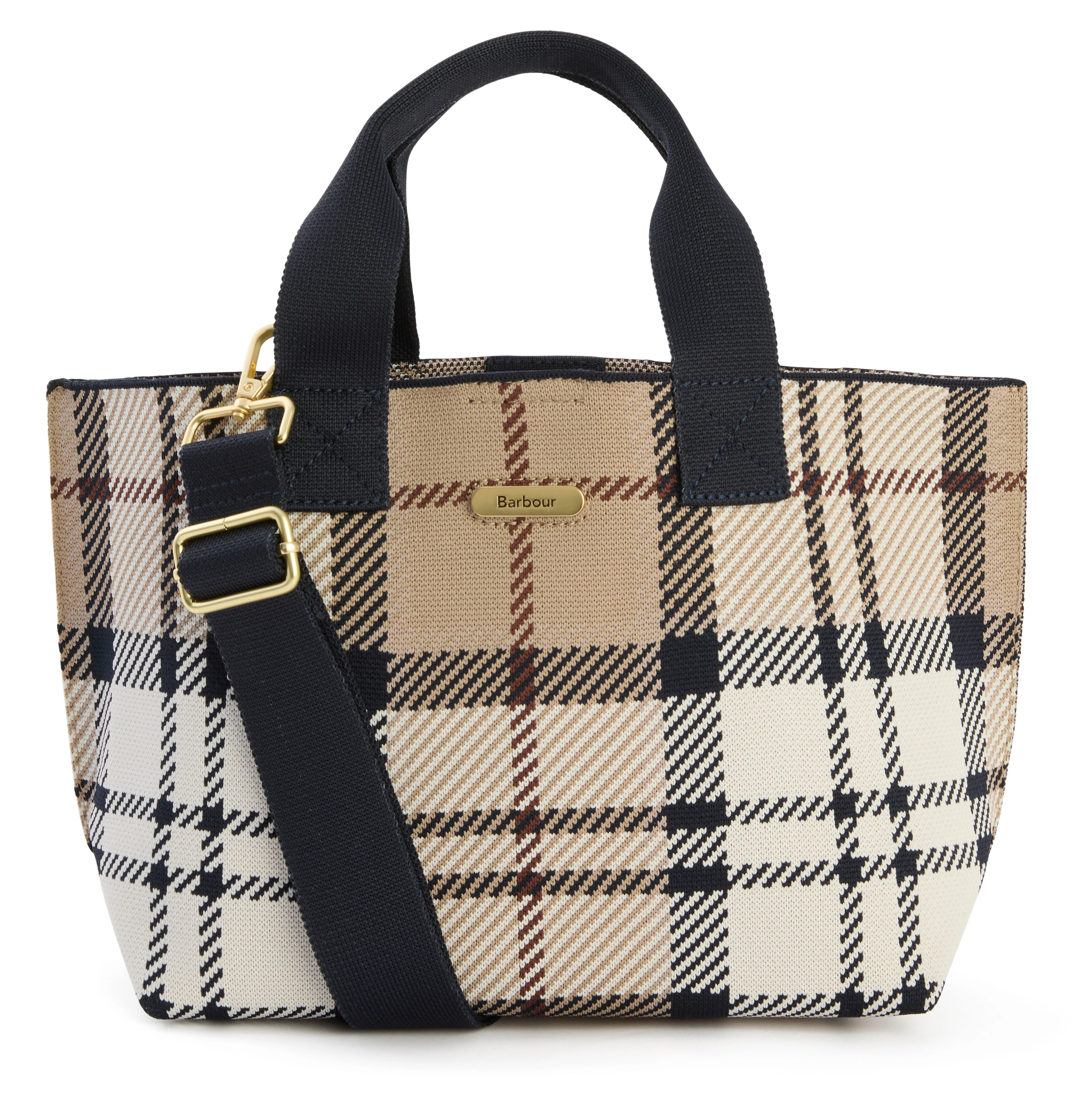 Barbour Layla Tartan Mini Tote Bag - Rosewood Tartan - Image 3