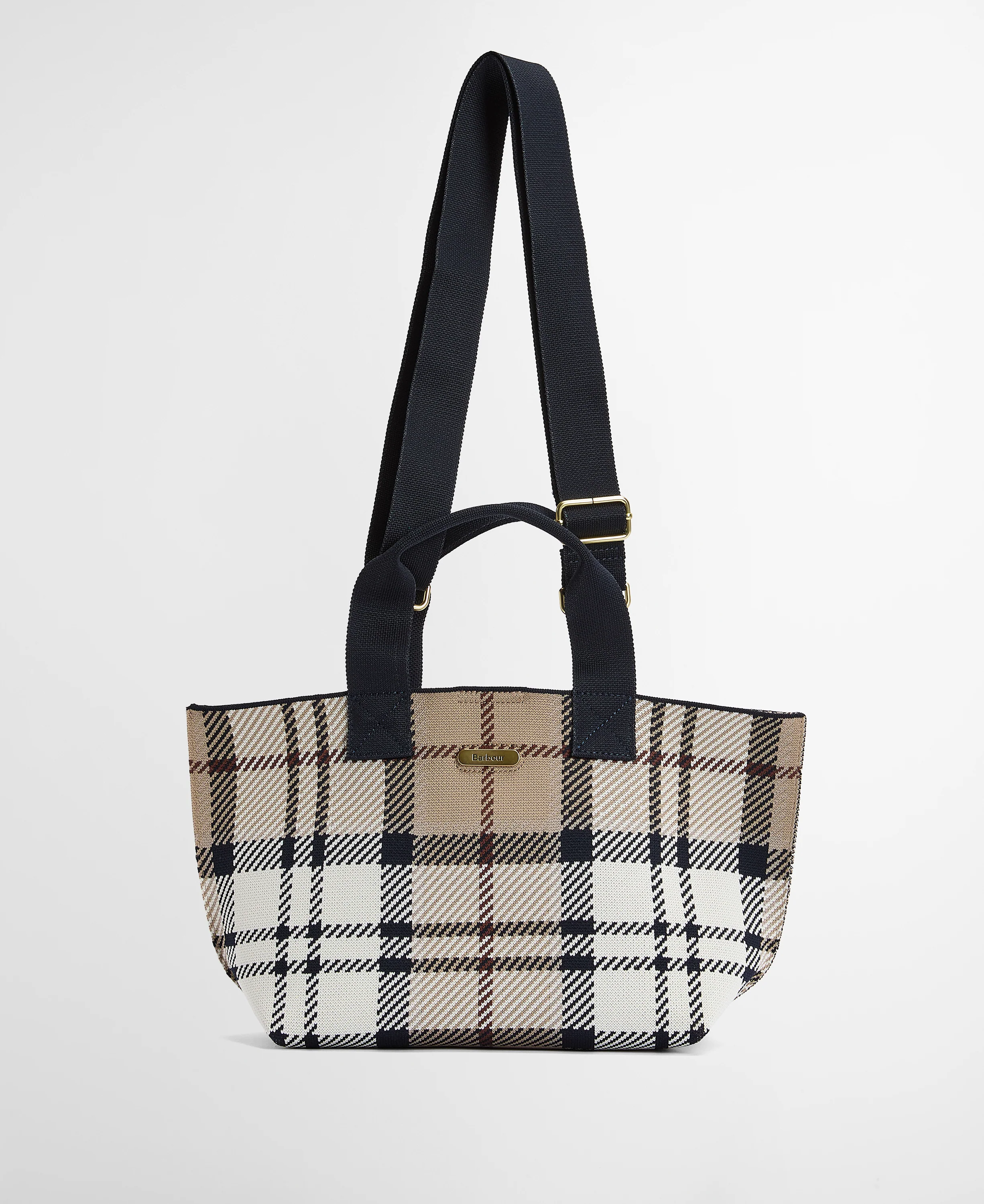 Barbour Layla Tartan Mini Tote Bag - Rosewood Tartan - Image 5
