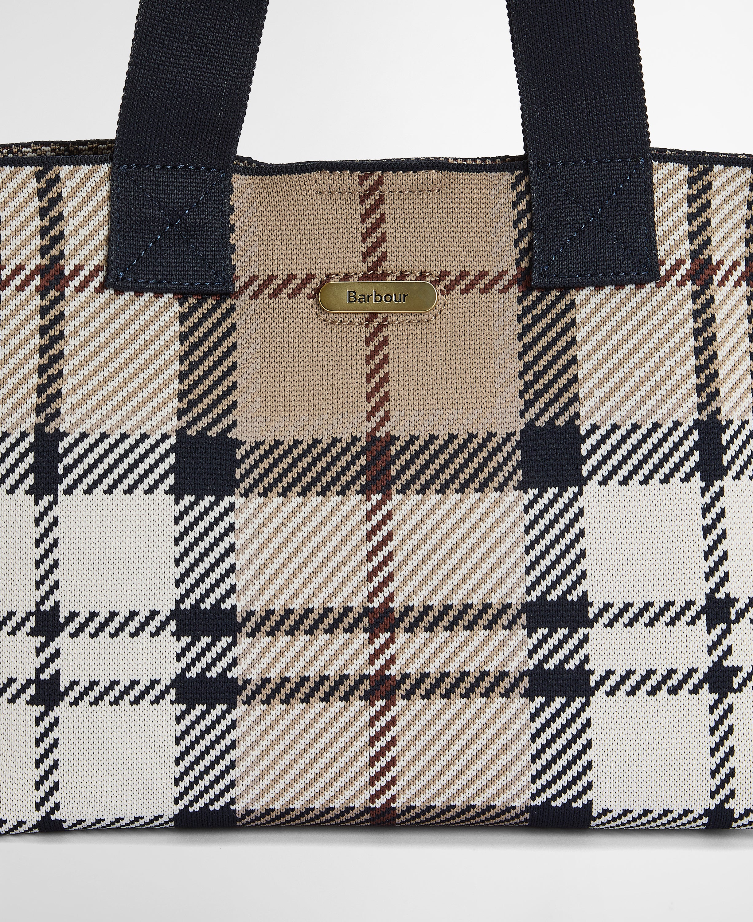 Barbour Layla Tartan Mini Tote Bag - Rosewood Tartan - Image 8