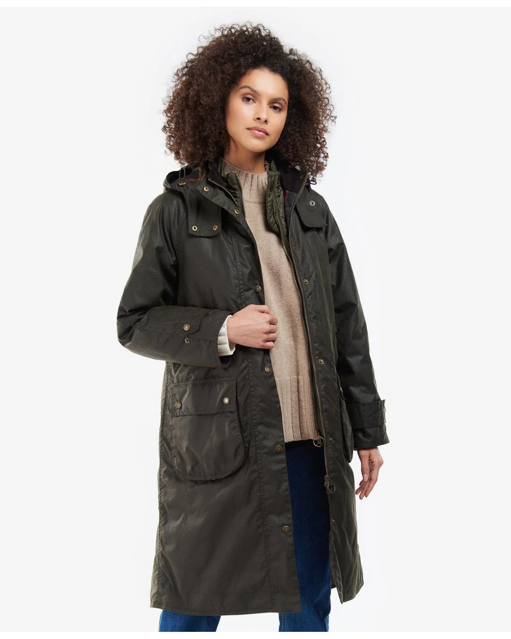 Long Cannich Wax Jacket - Image 2