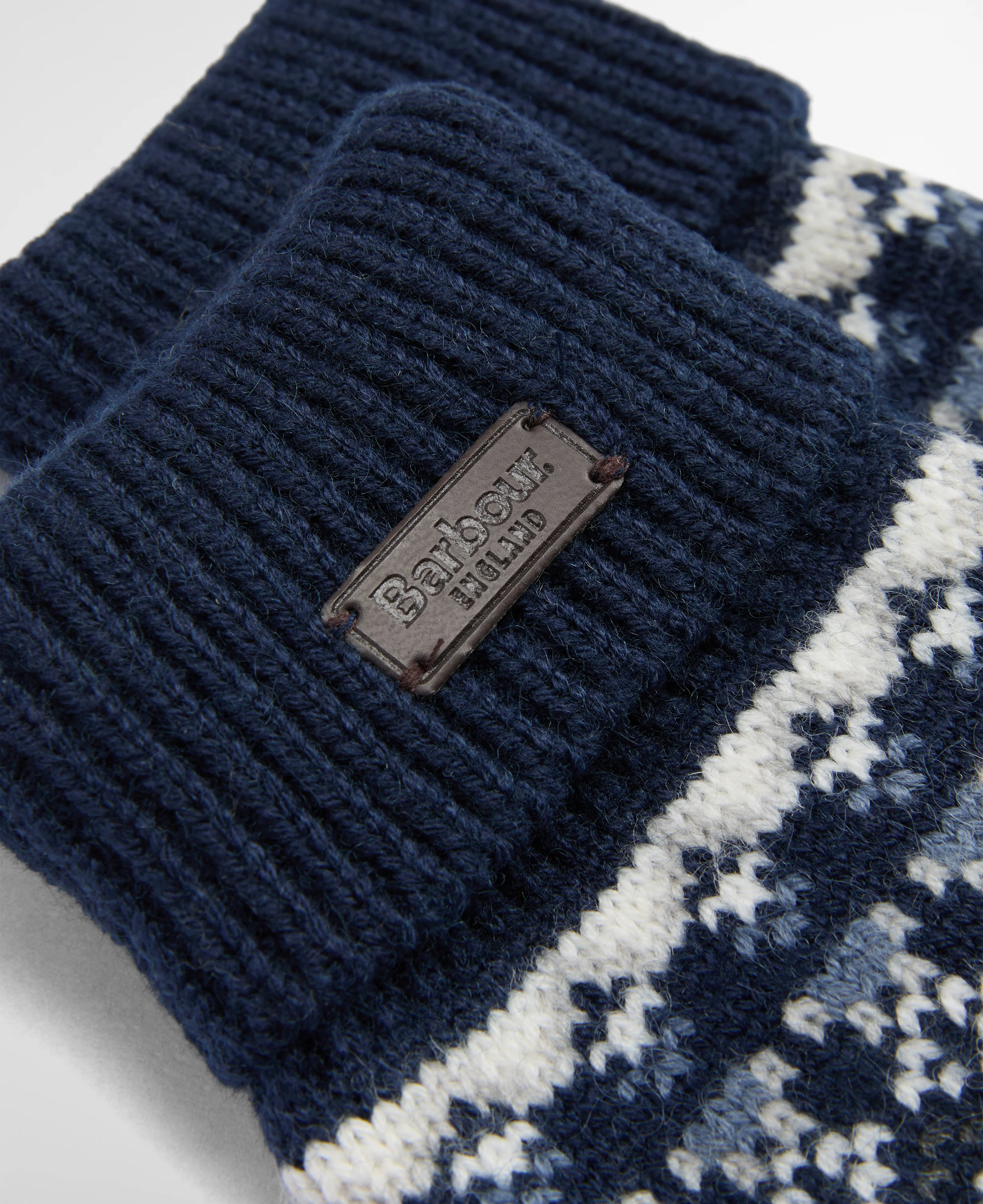 Marlow Fair Isle Knitted Gloves - Image 2