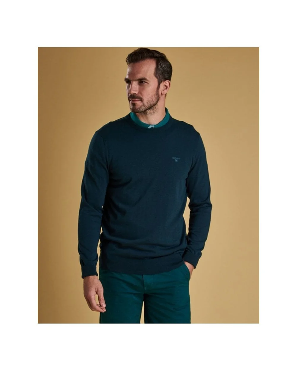Mens Light Cotton Crew - Image 4