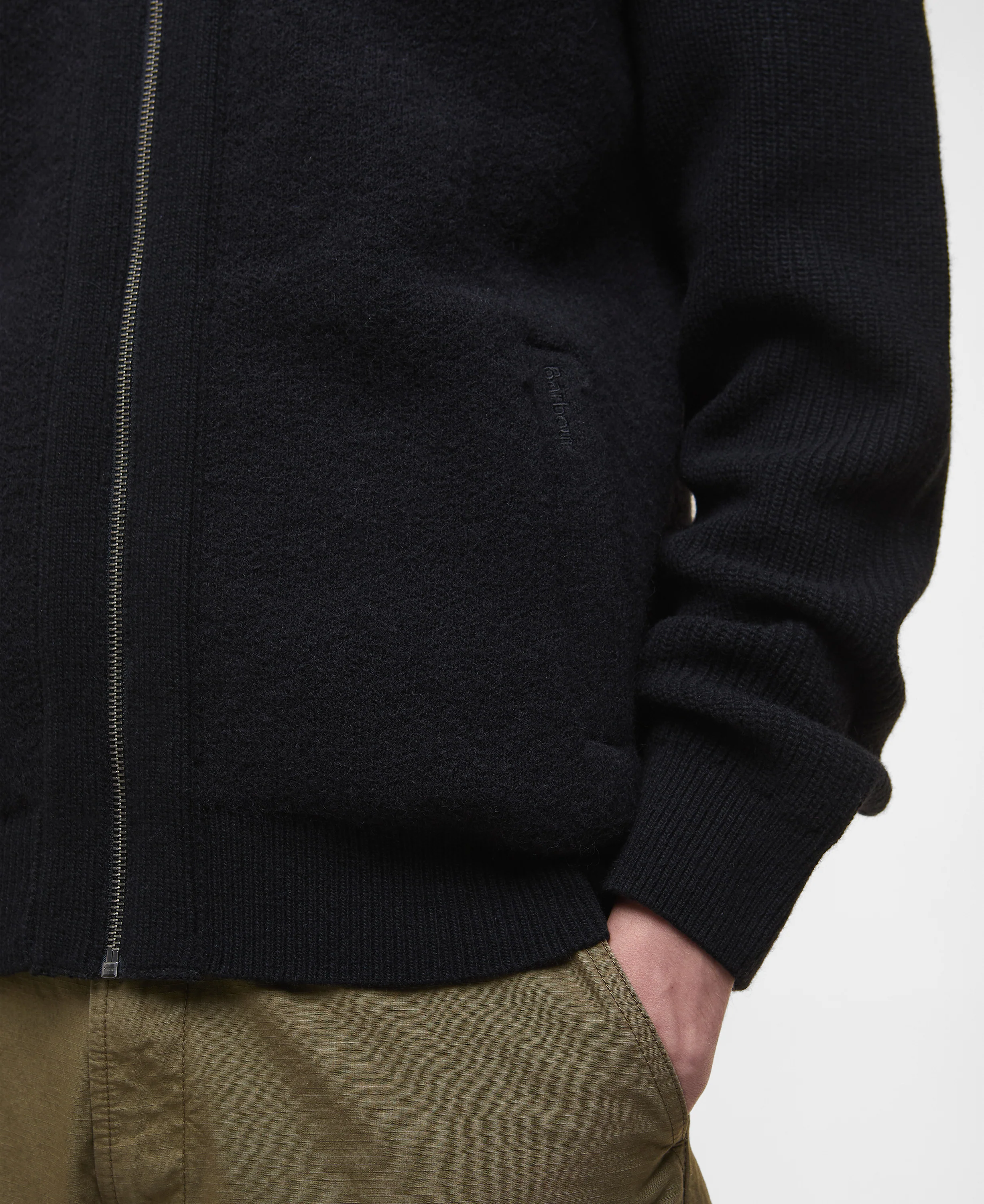 Milburn Zip Through Knitted Jumper - Image 6