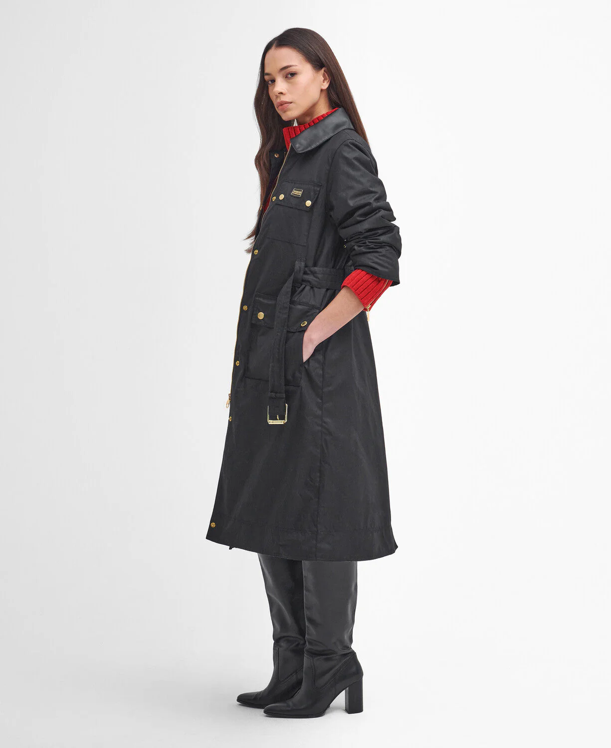 Milla Waxed Trench Coat - Image 3