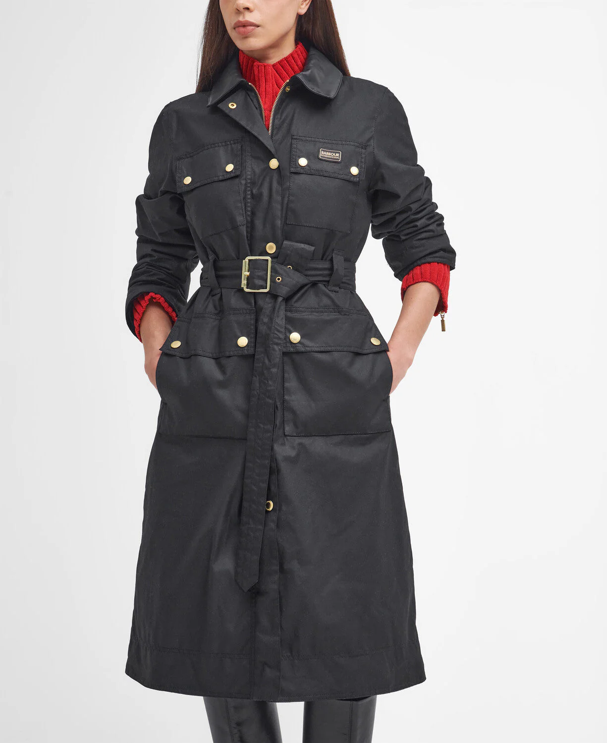 Milla Waxed Trench Coat - Image 6