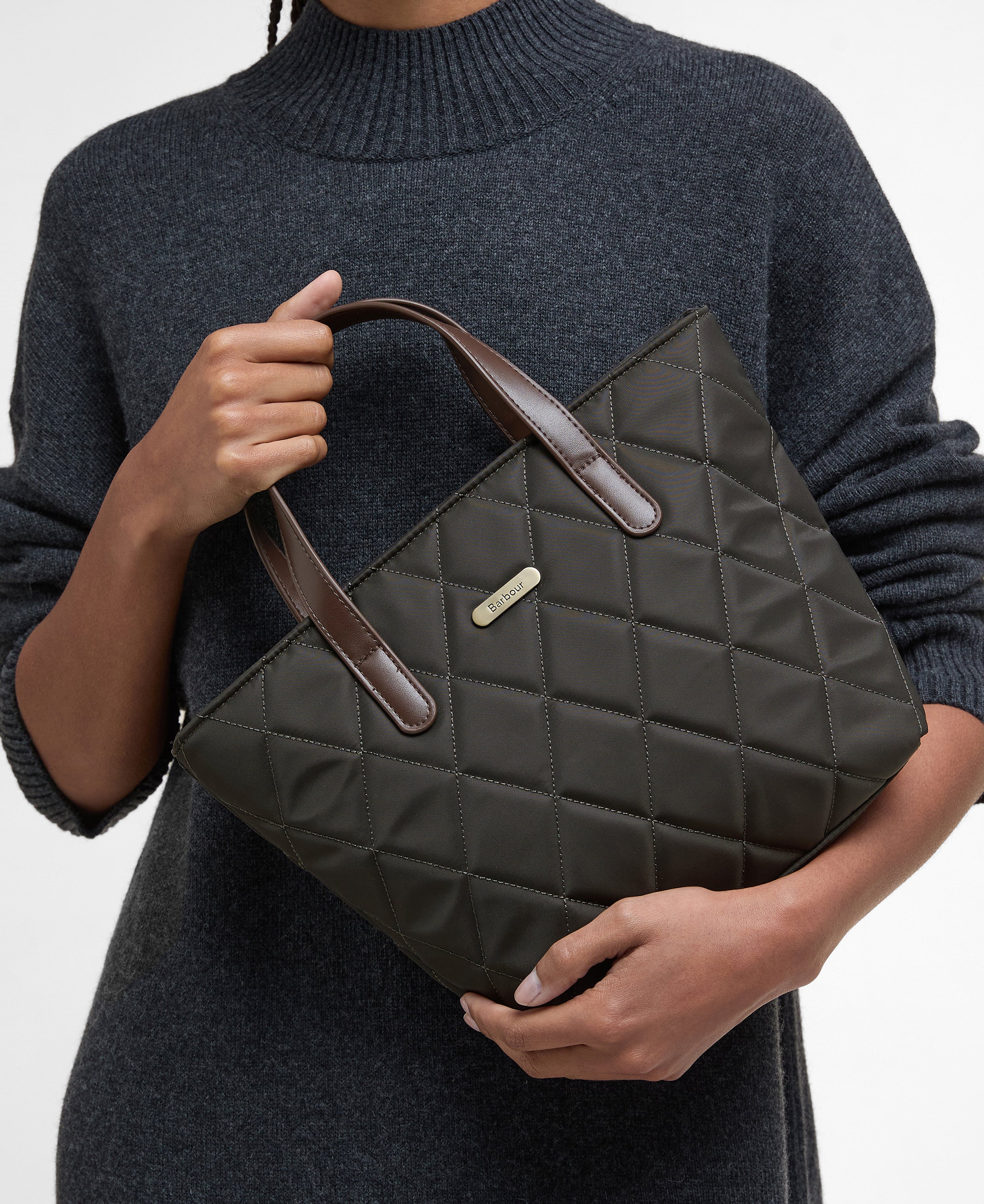 Mini Quilted Tote Bag - Image 14