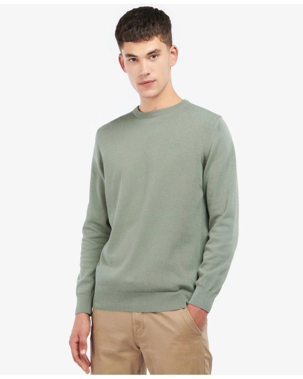 Pima Cotton Crew Neck Jumper - Image 5