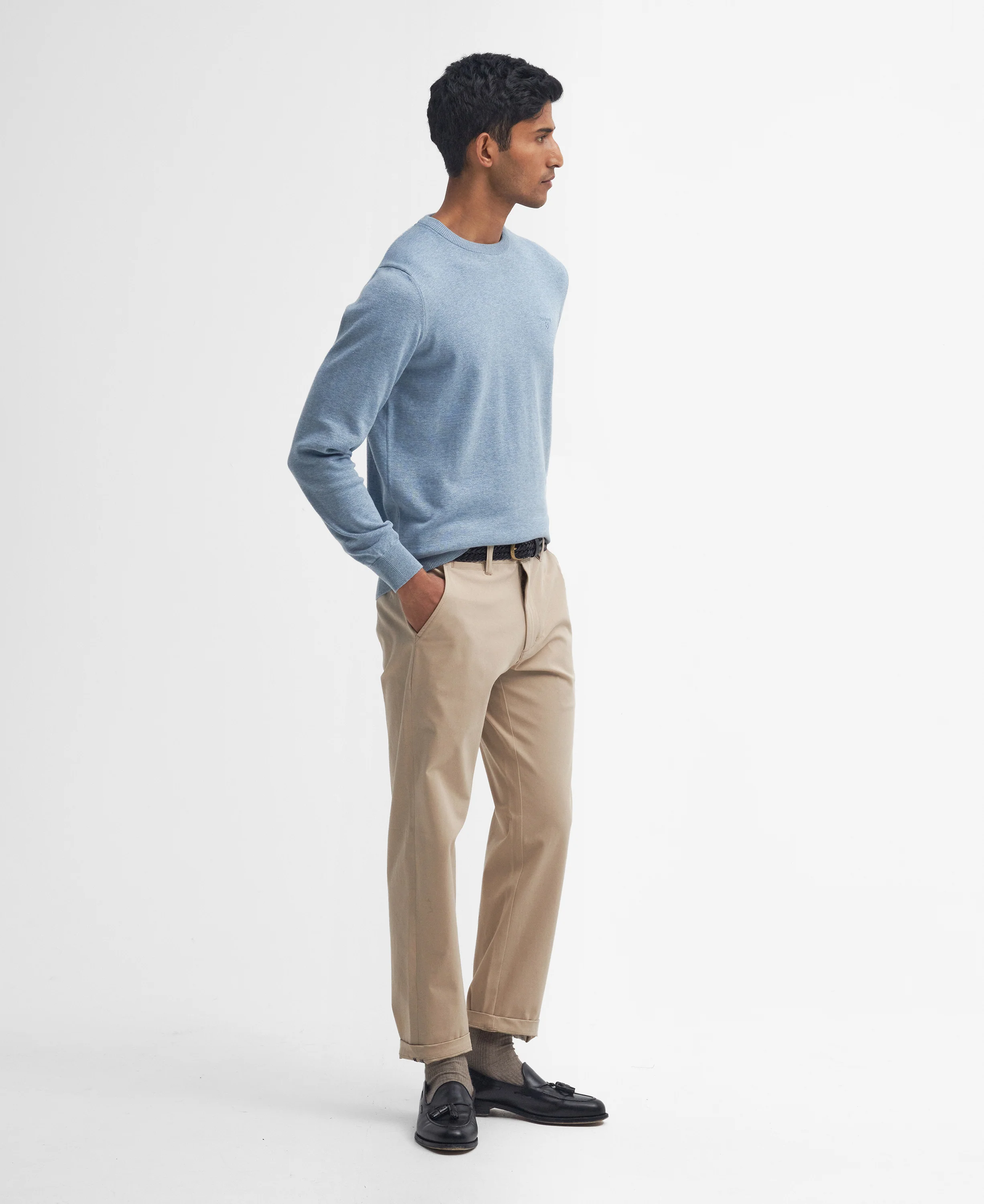 Pima Cotton Crew Neck Jumper - Image 63
