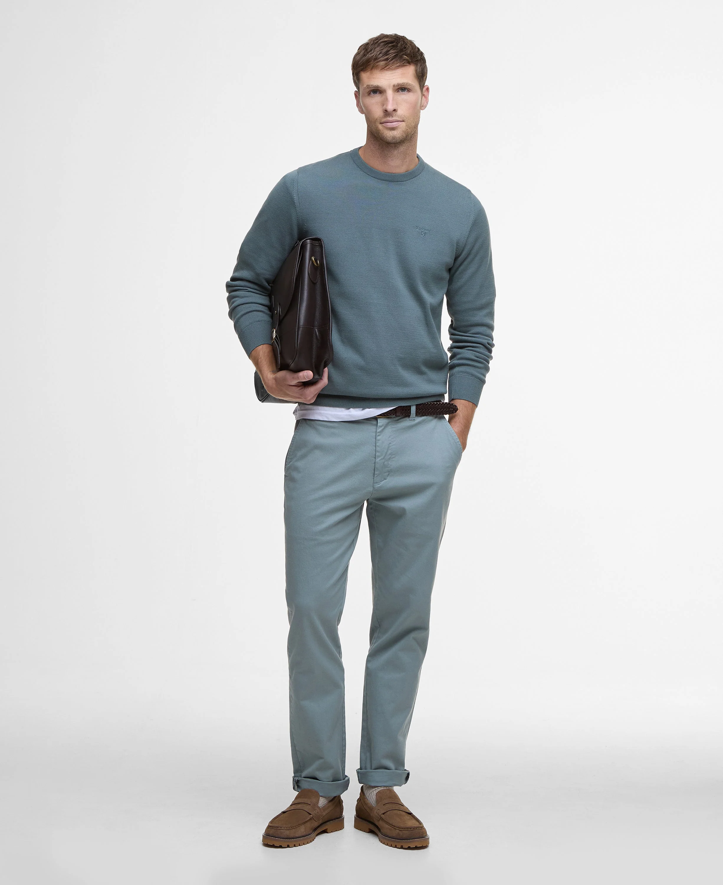 Pima Cotton Crew Neck Jumper - Image 74