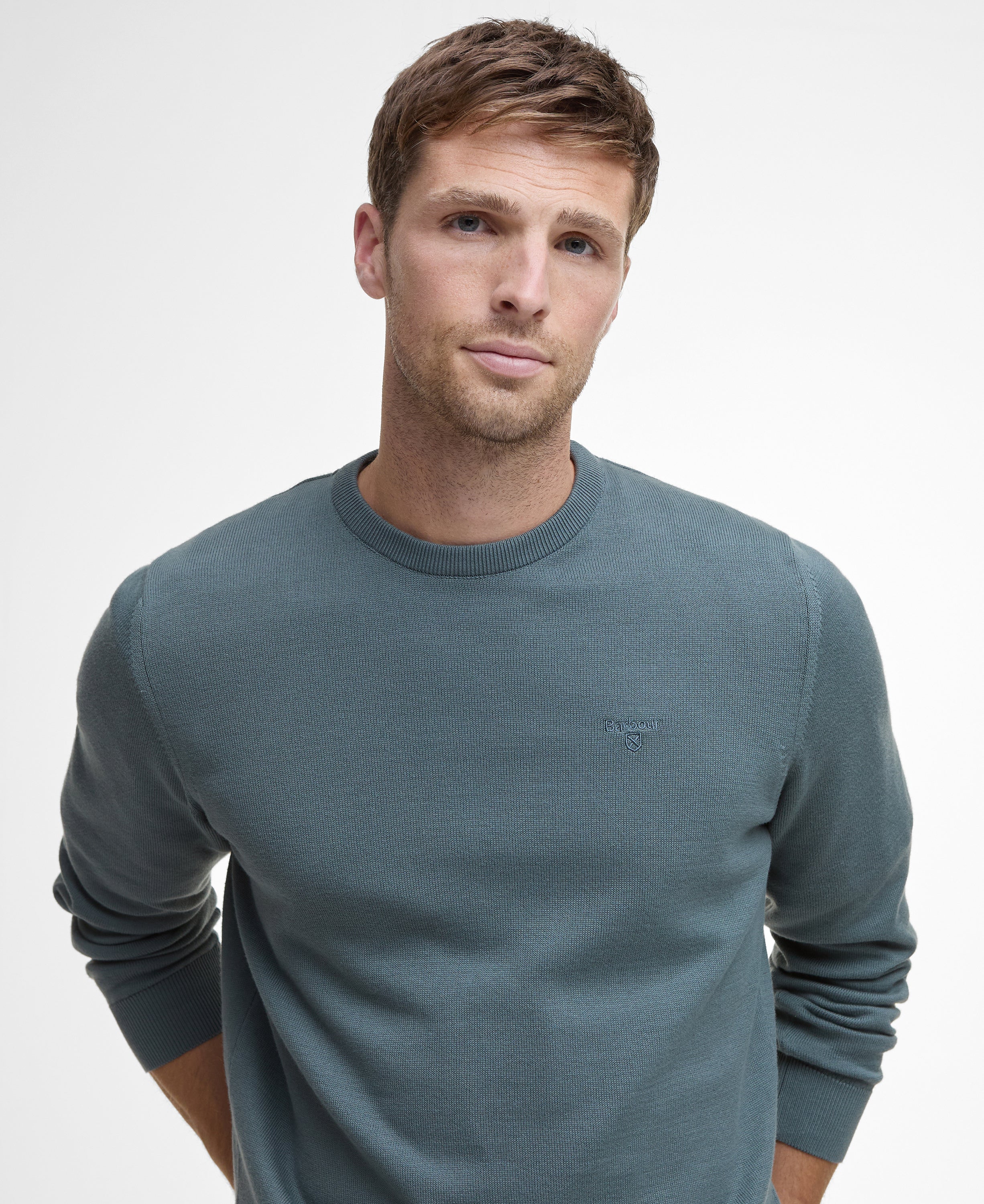 Pima Cotton Crew Neck Jumper - Image 77