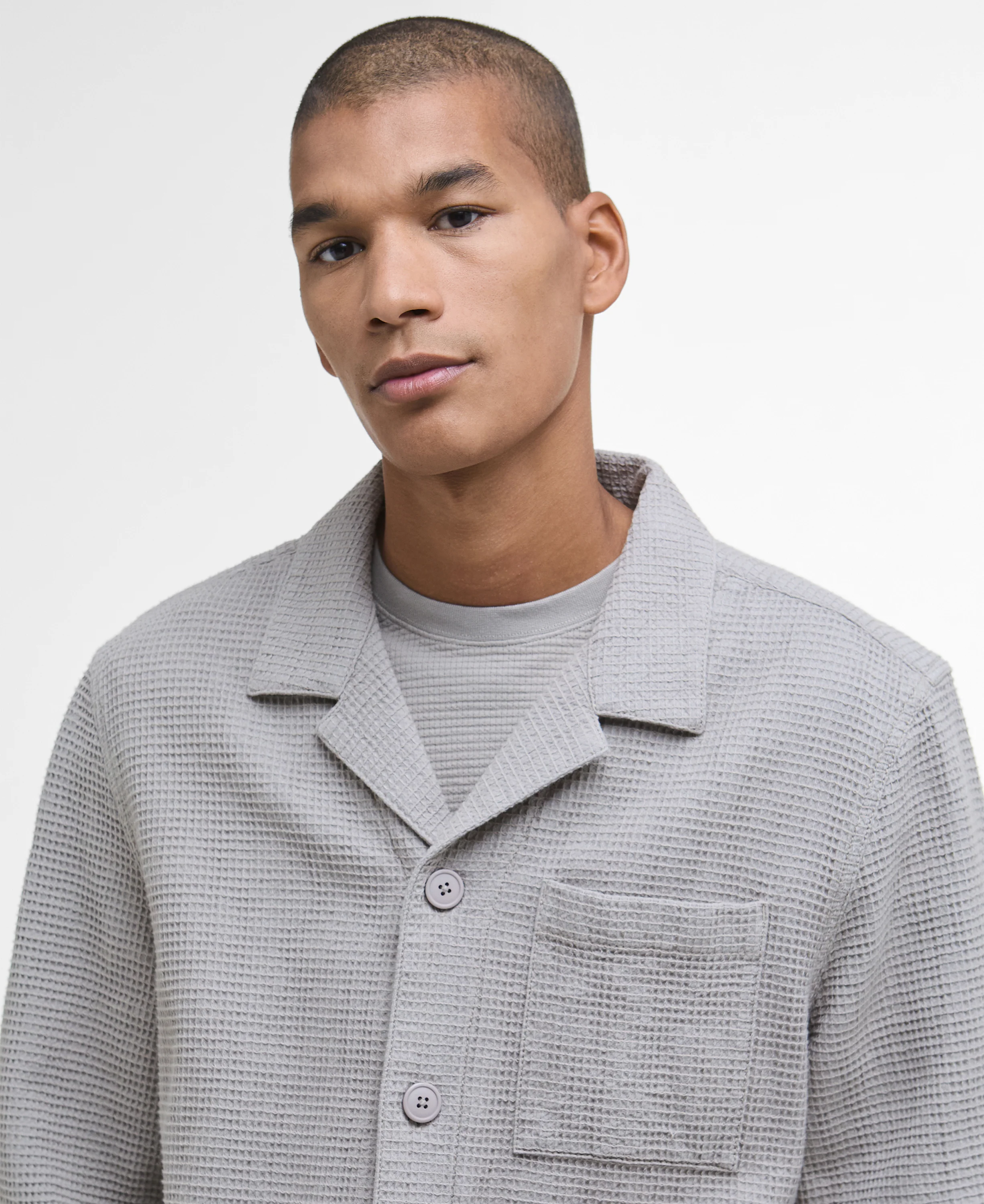 Barbour Sandwood Waffle Overshirt - Image 2