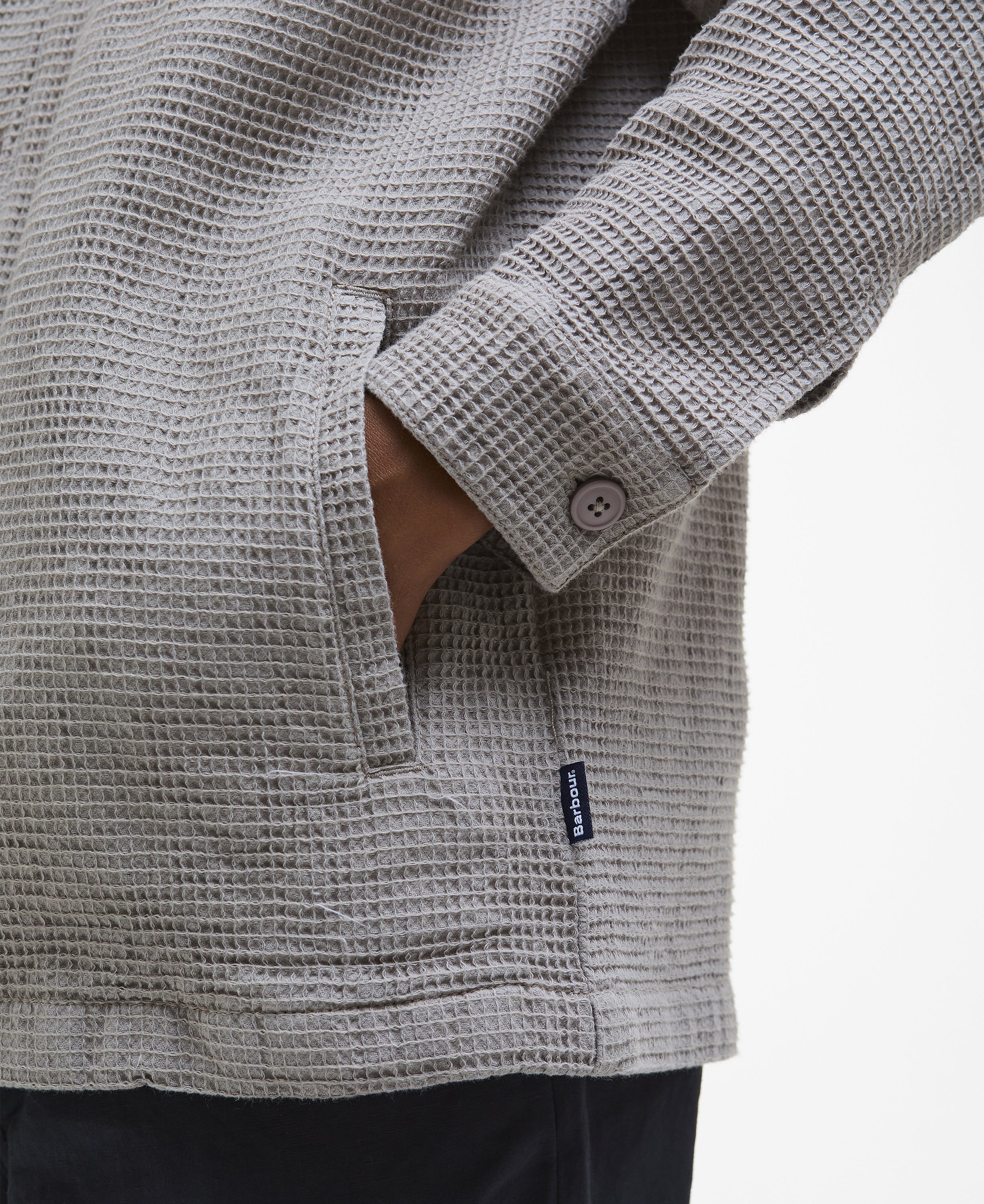 Barbour Sandwood Waffle Overshirt - Image 3