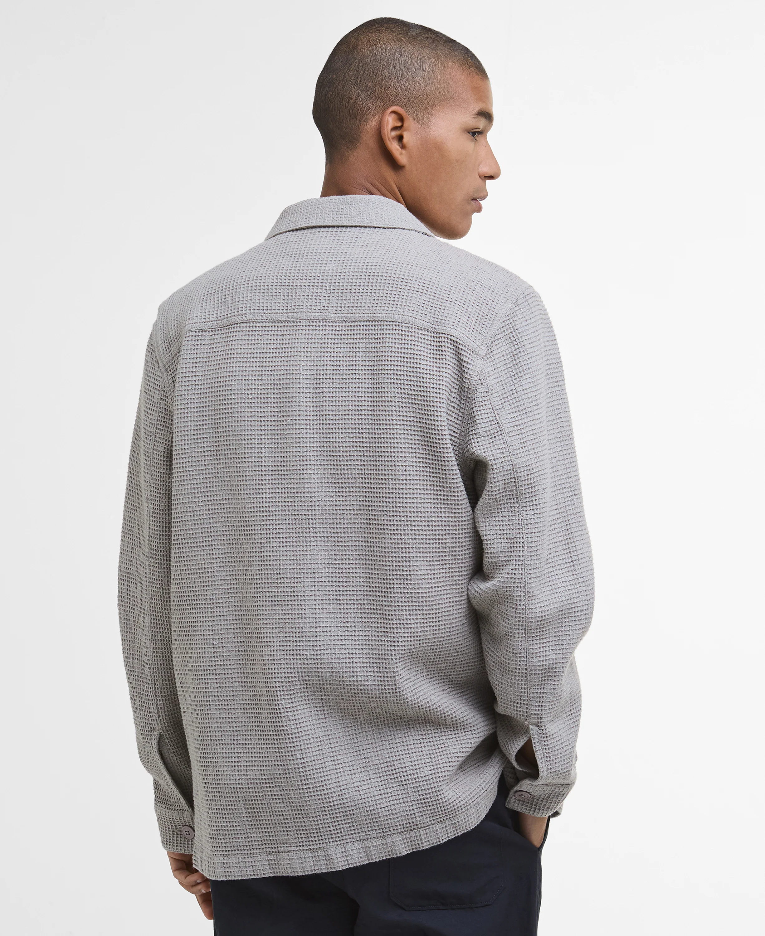 Barbour Sandwood Waffle Overshirt - Image 5